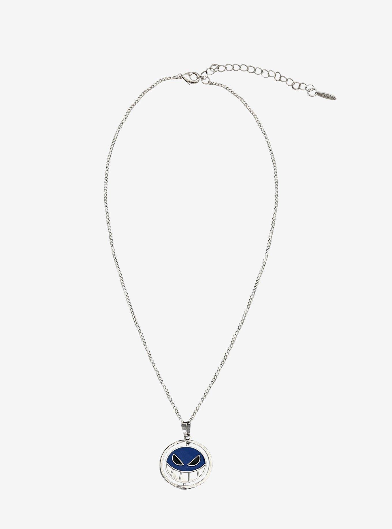 One Piece Ace Blue Faces Spinning Necklace, , hi-res