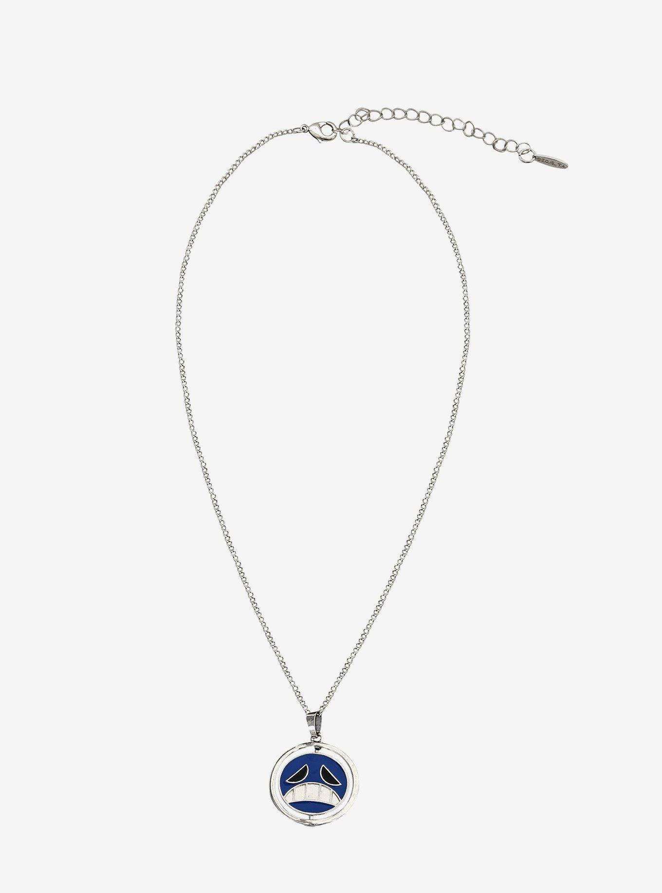 One Piece Ace Blue Faces Spinning Necklace, , alternate