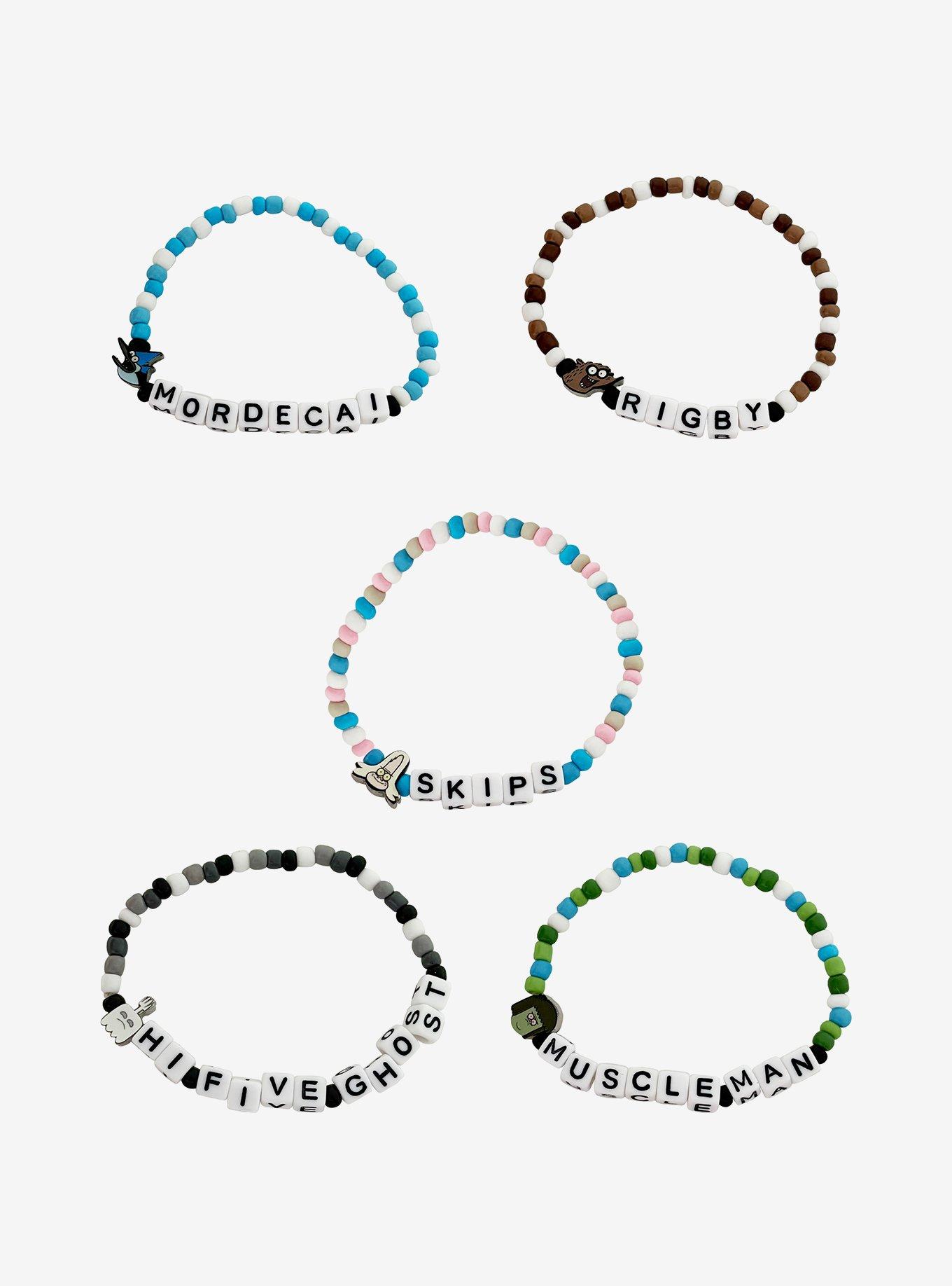 Regular Show Character Bead Bracelet Set, , hi-res