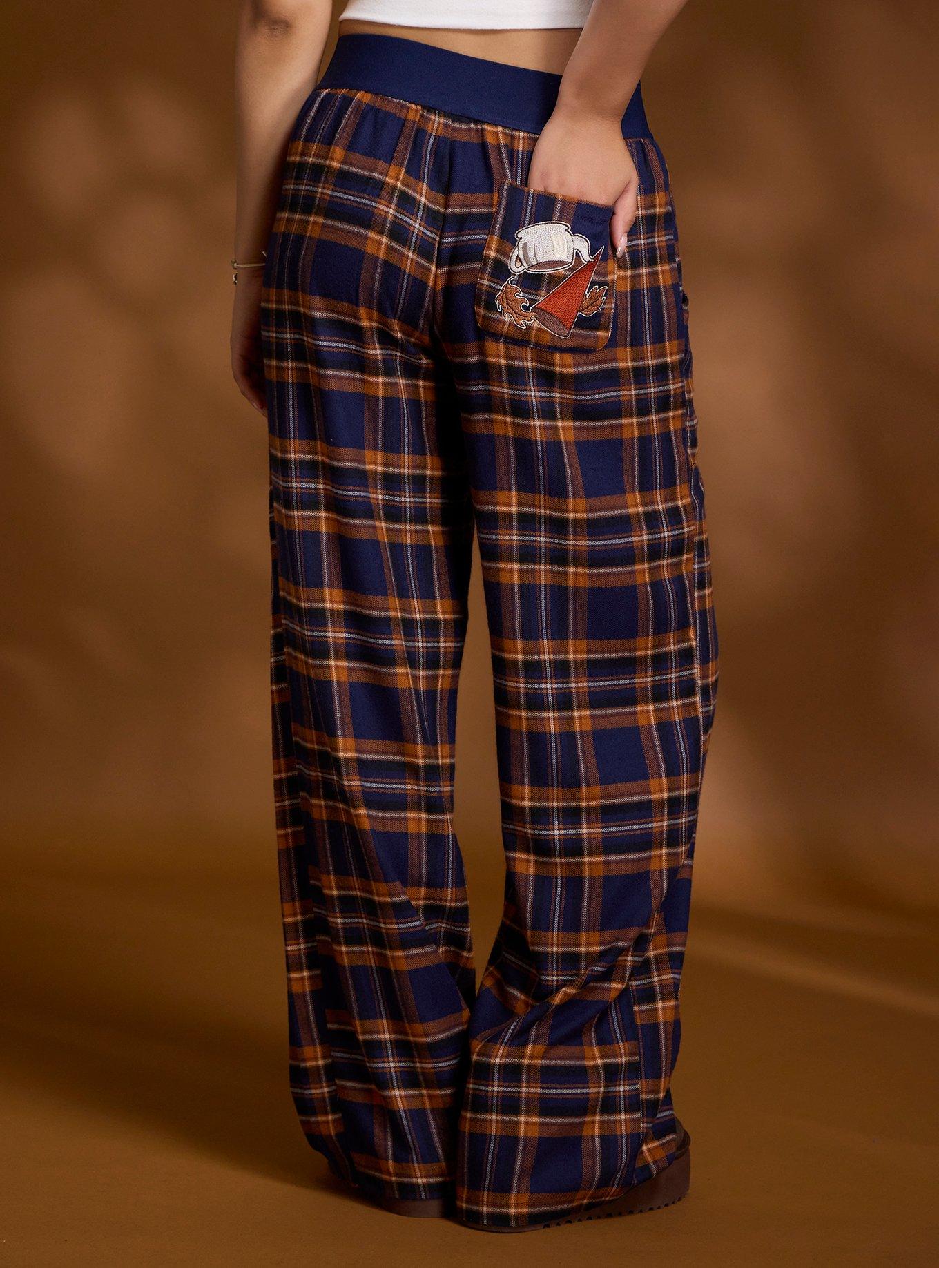 Over The Garden Wall Character Plaid Wide Leg Girls Pajama Pants, MULTI, alternate