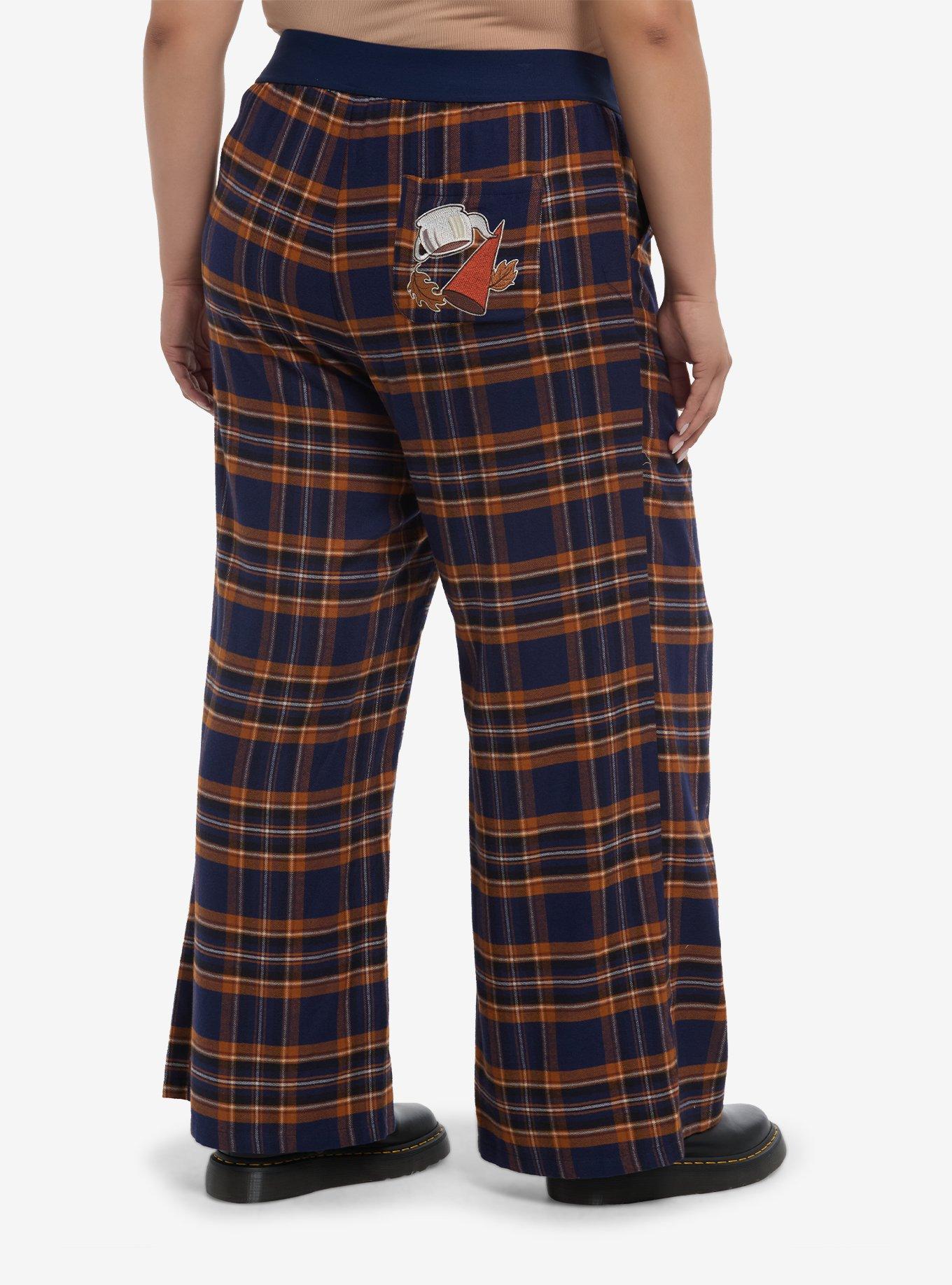 Over The Garden Wall Character Plaid Wide Leg Girls Pajama Pants Plus Size, , hi-res