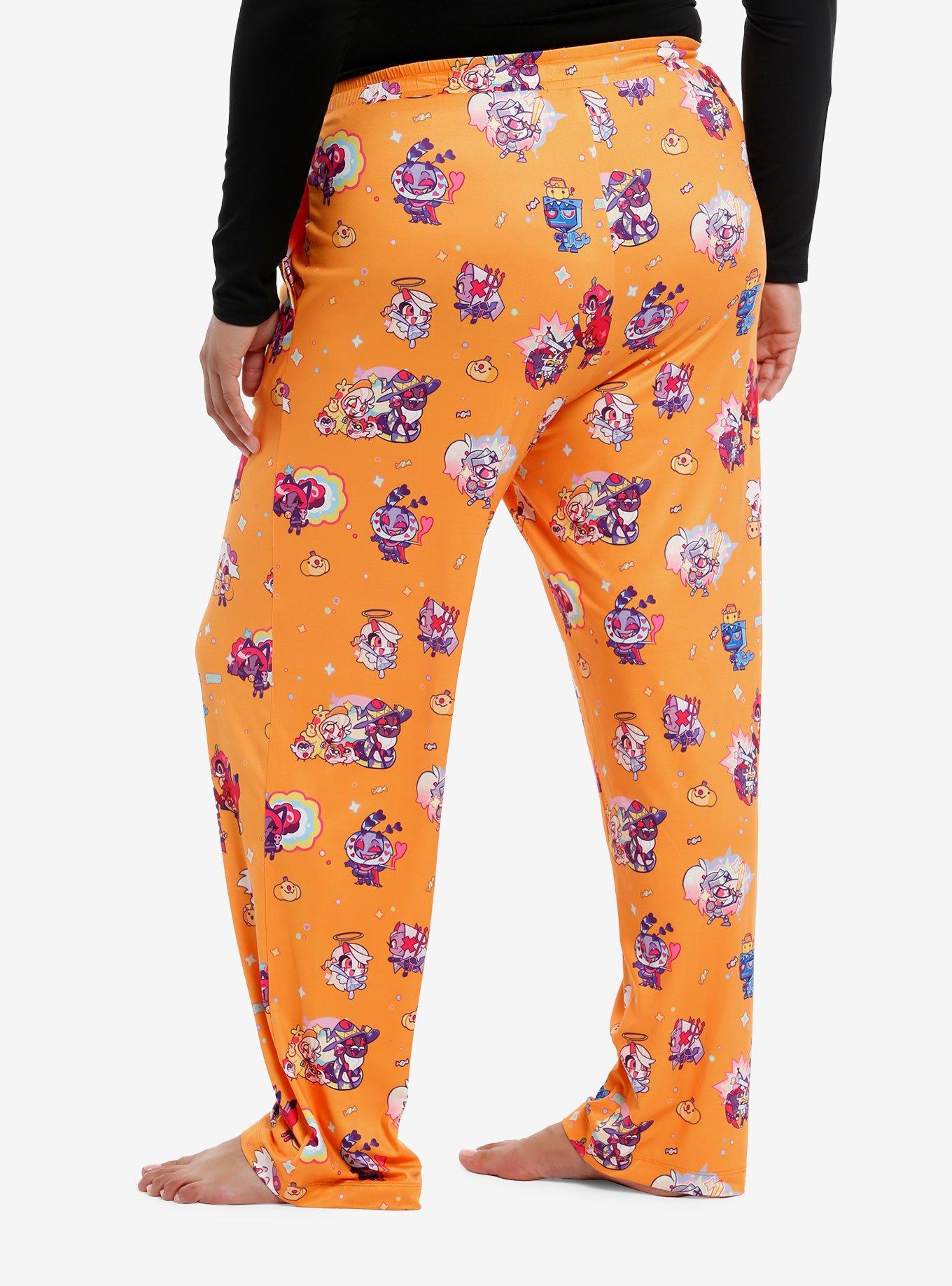 Hazbin Hotel Chibi Halloween Pajama Pants Plus Size, , hi-res