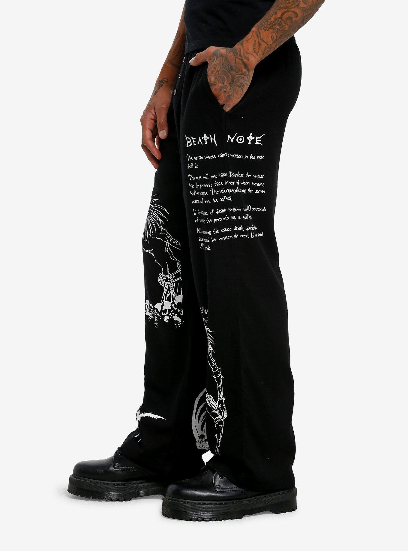 Death Note Ryuk Lounge Pants, BLACK, alternate