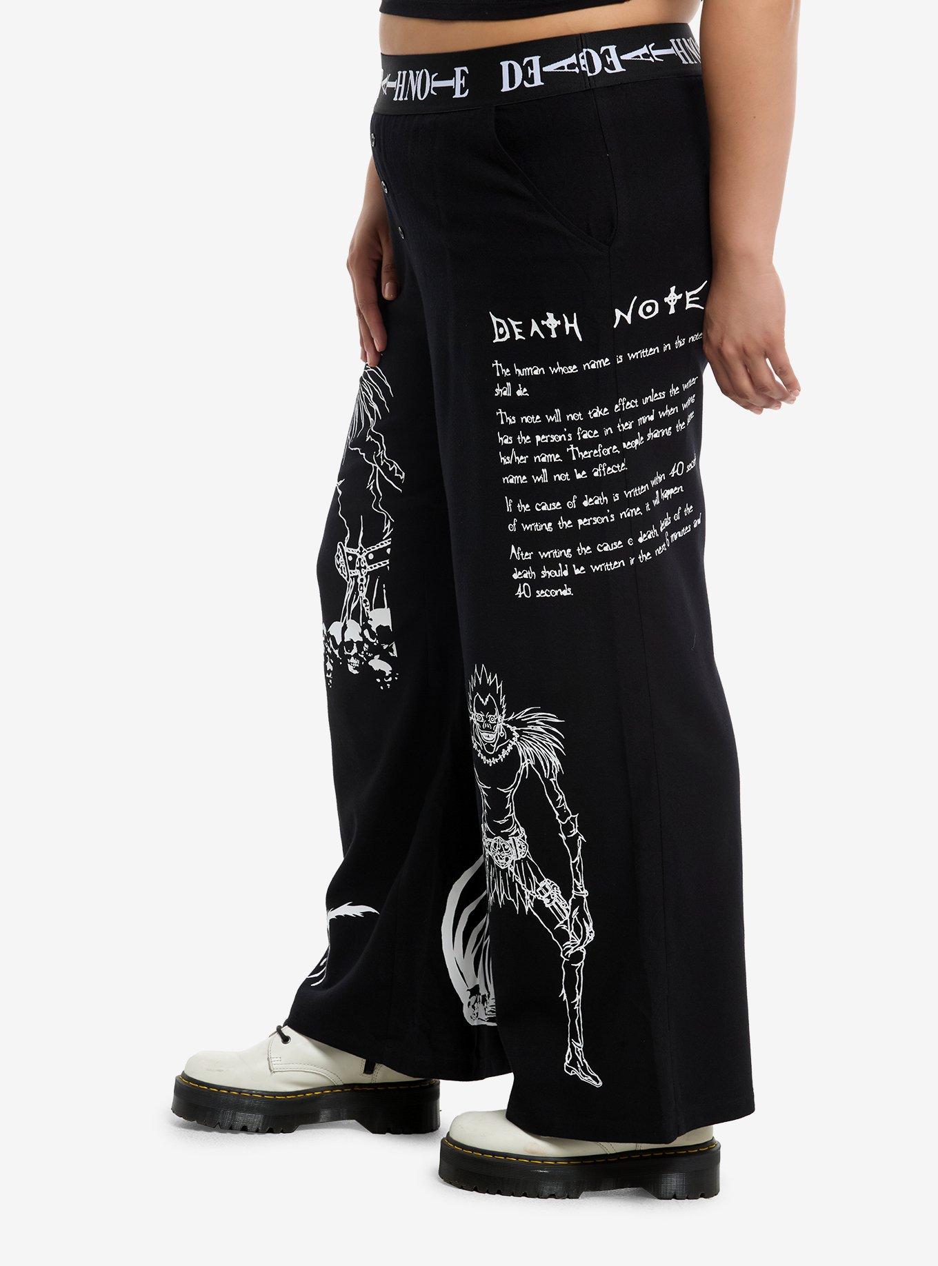 Death Note Ryuk Lounge Pants Plus Size, BLACK, alternate