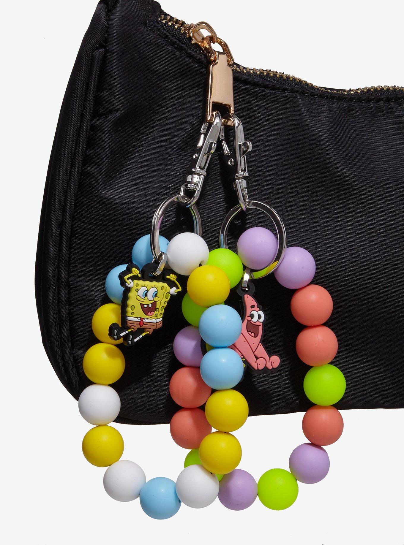 SpongeBob SquarePants Patrick & SpongeBob Beaded Wristlet Keychain Set, , hi-res