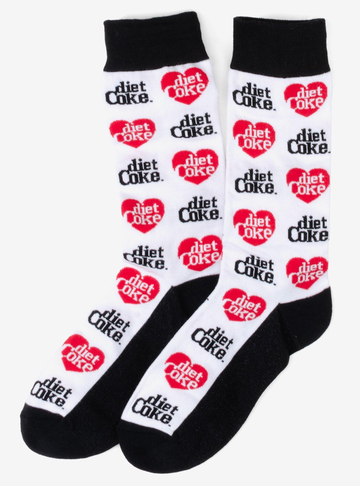 Diet Coke White Dress Socks, , hi-res