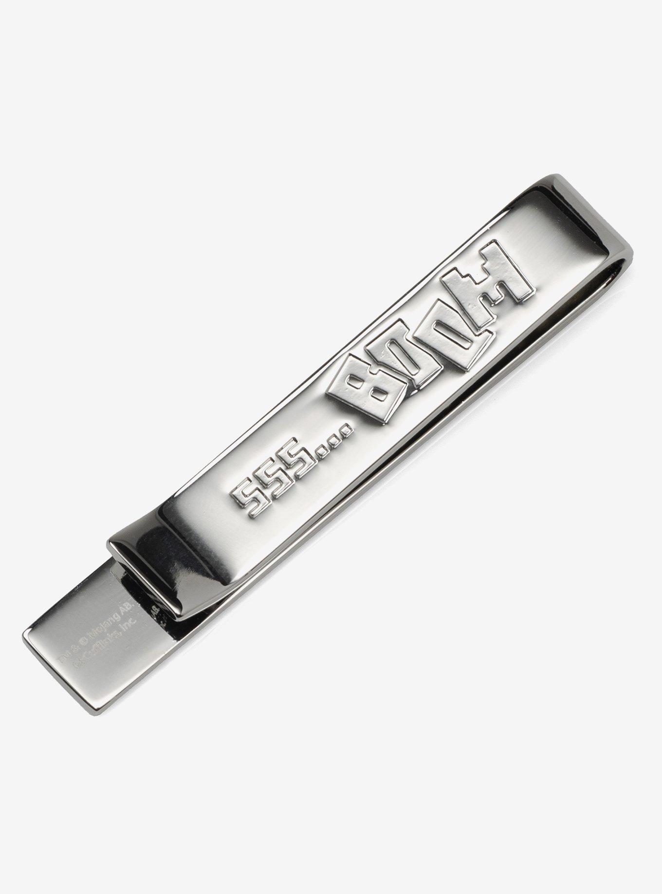 Minecraft Creeper Hidden Message Silver Tie Bar, , hi-res