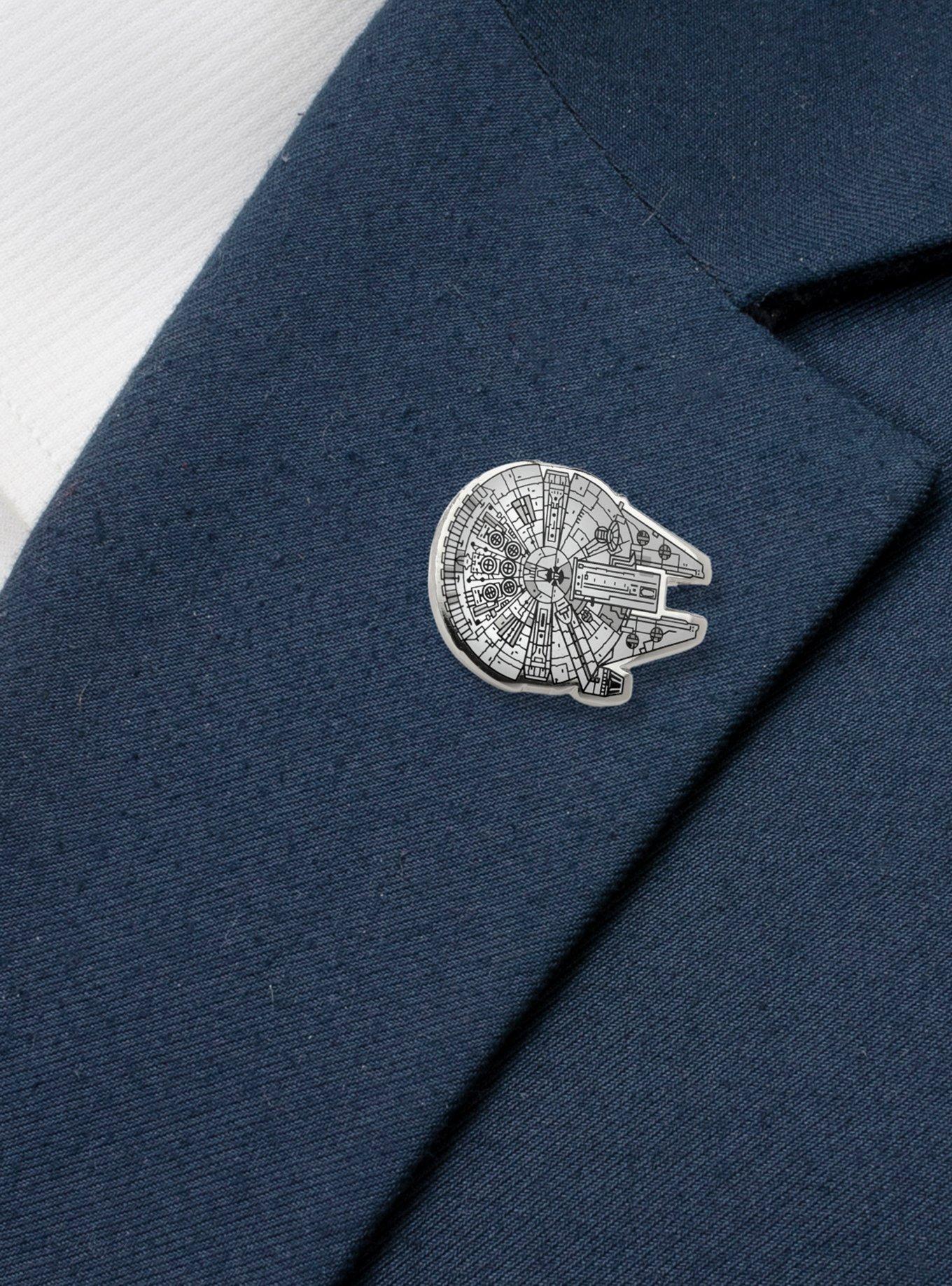 Star Wars Millennium Falcon Blueprint Lapel Pin, , hi-res