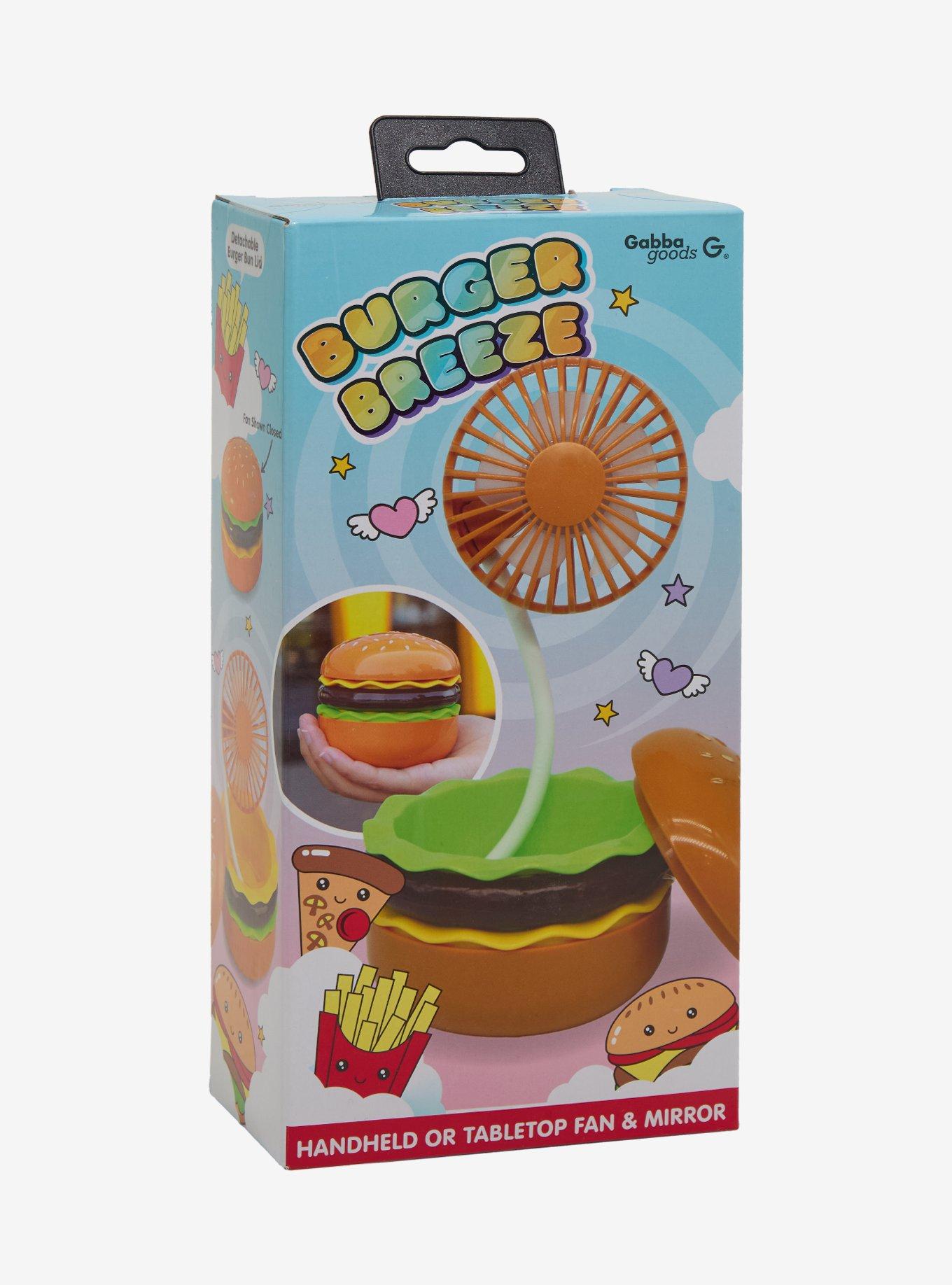 Burger Breeze Handheld Or Tabletop Fan & Mirror, , hi-res