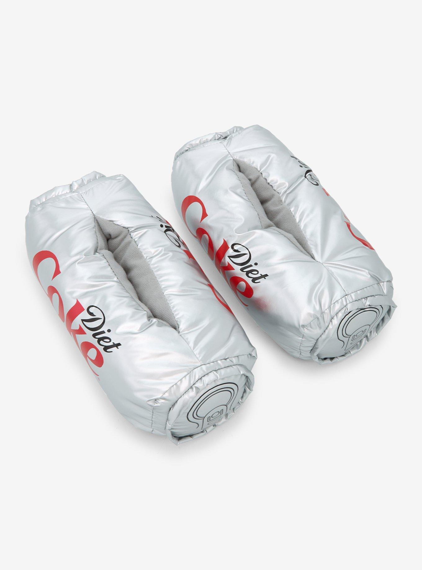 Diet Coke Metallic Plush Slippers, , hi-res