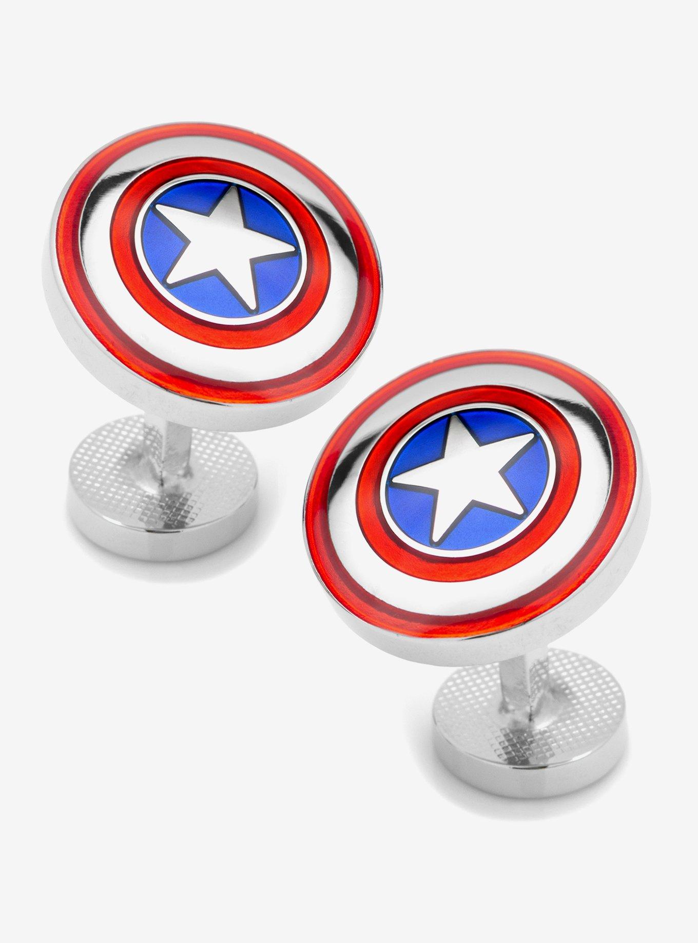 Marvel Captain America Cufflinks and Tie Bar Set, , alternate