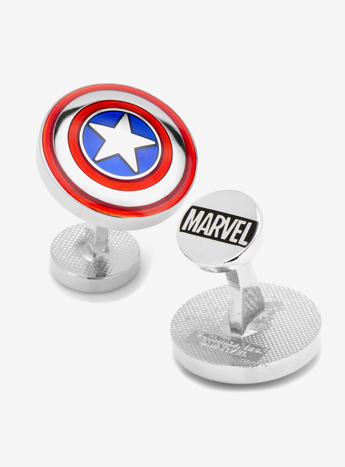 Marvel Captain America Cufflinks and Tie Bar Set, , alternate