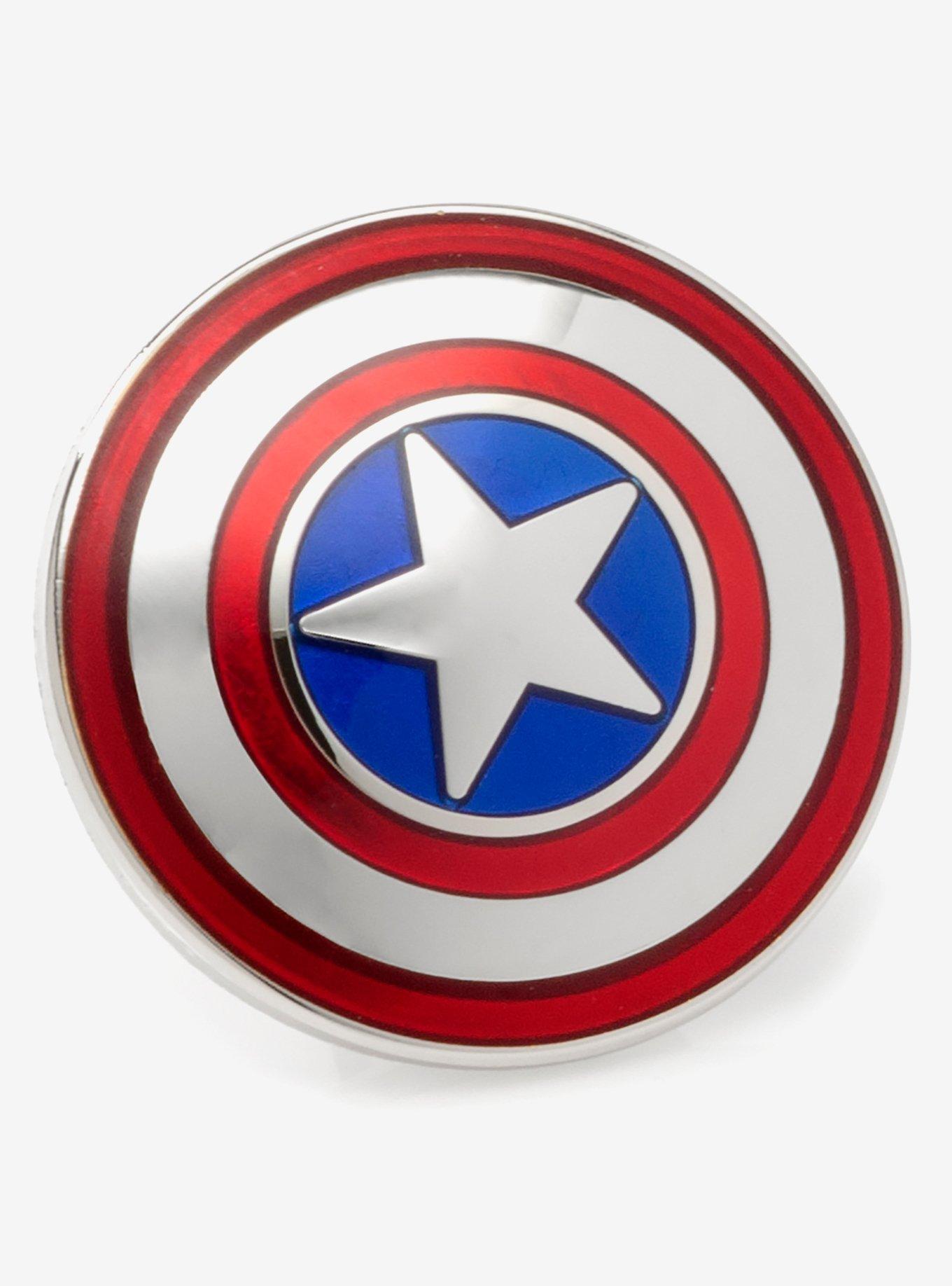 Marvel Captain America Gray Ankle Socks and Lapel Pin Set, , alternate