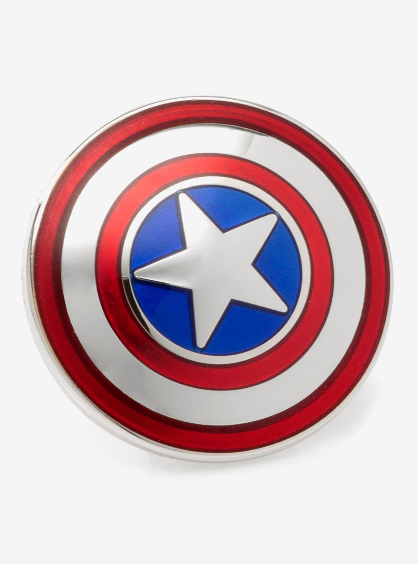 Marvel Captain America Argyle Stripe Socks and Lapel Pin Set, , alternate