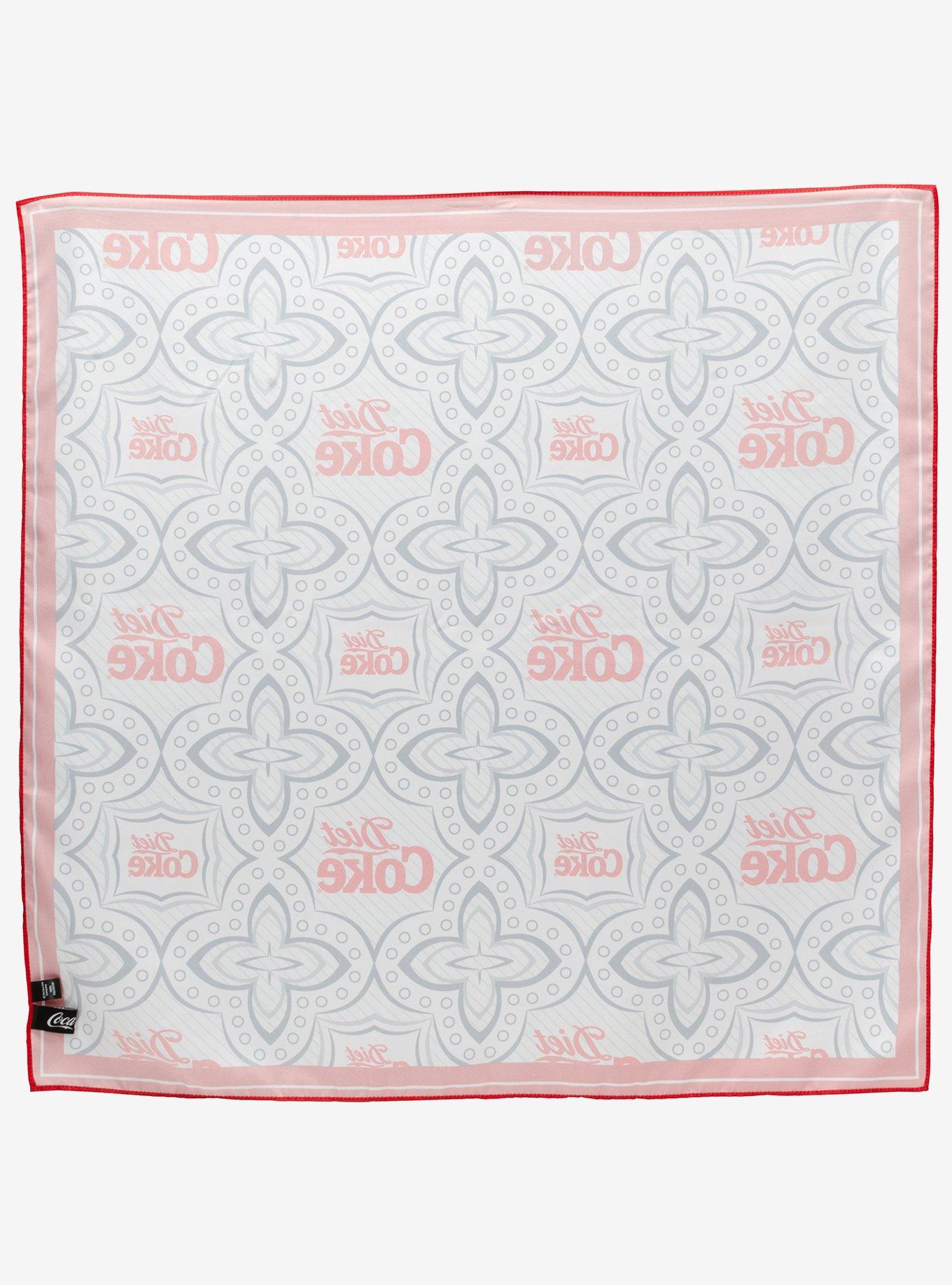 Diet Coke Print Grey Satin Scarf, , alternate