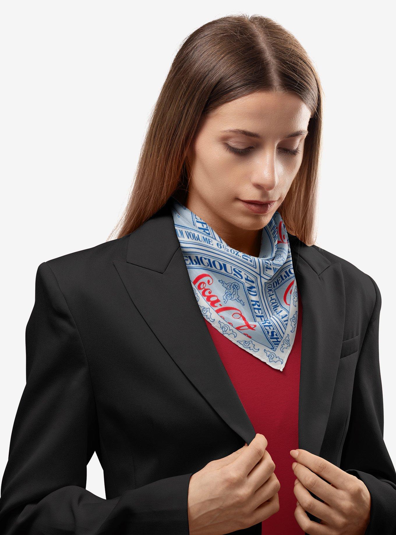 Coca-Cola Print Satin Scarf, , alternate
