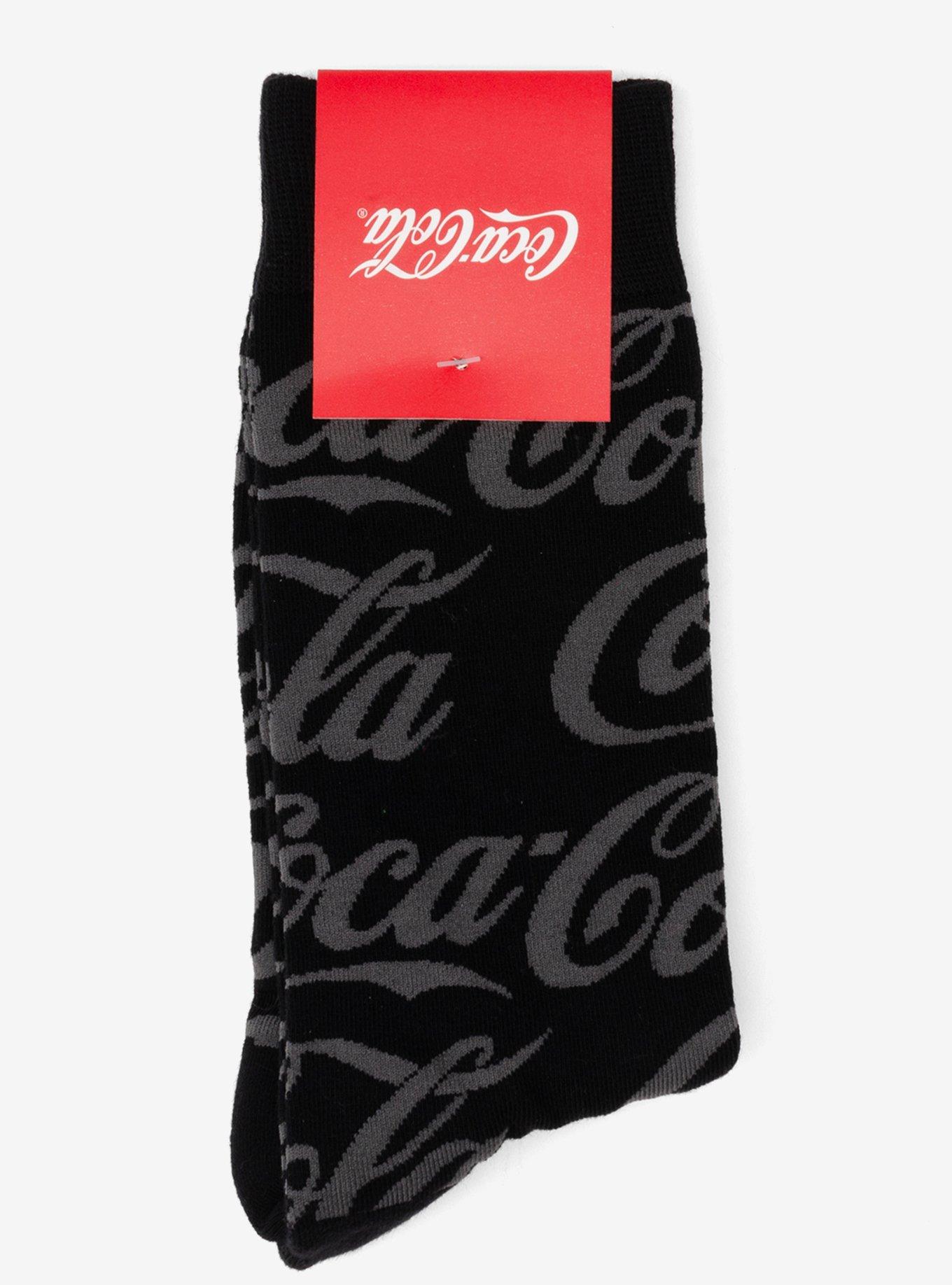 Coca-Cola Black Logo Dress Socks, , alternate