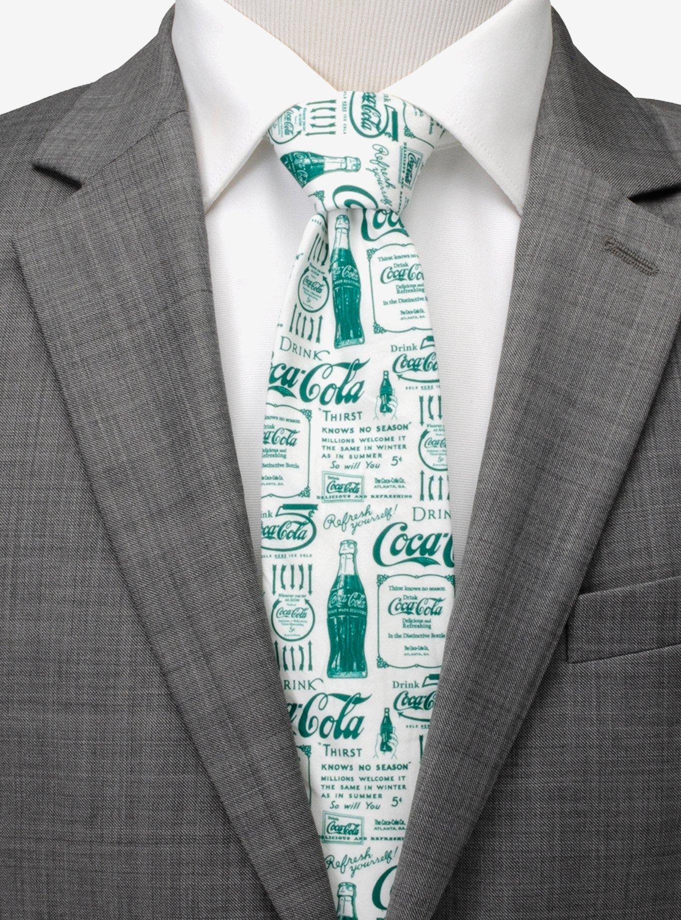 Coca-Cola Green Bottle Men's Tie, , hi-res