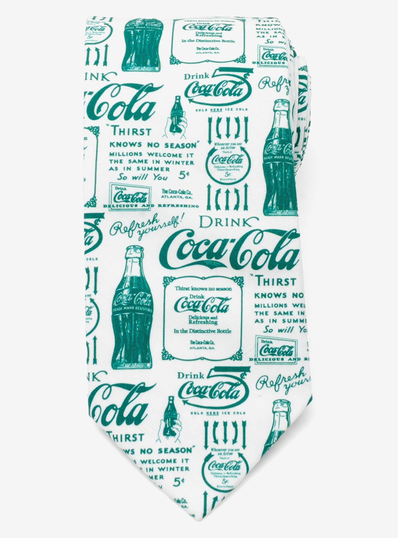 Coca-Cola Green Bottle Men's Tie, , alternate