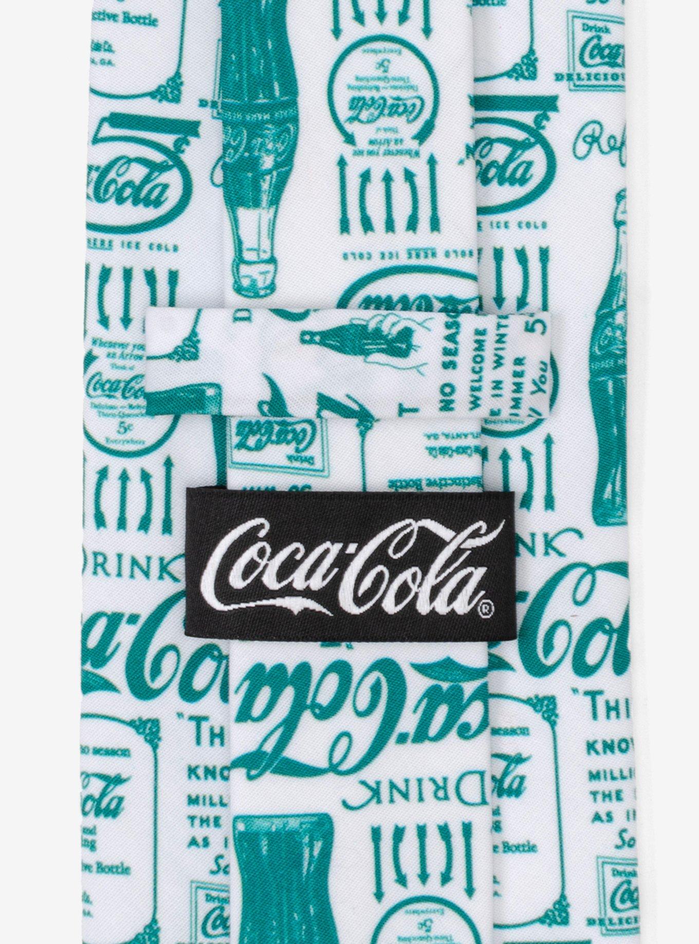 Coca-Cola Green Bottle Men's Tie, , alternate