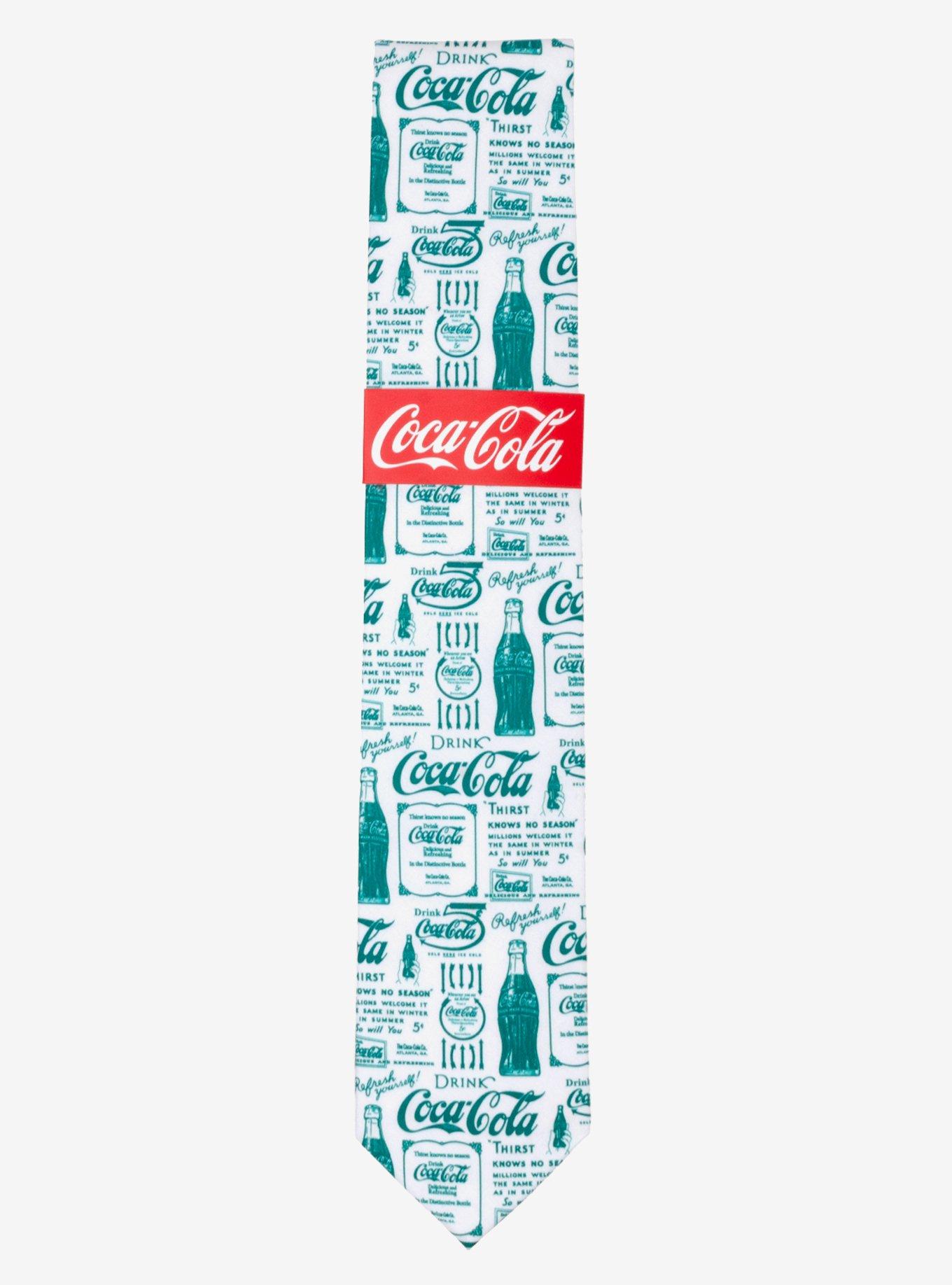 Coca-Cola Green Bottle Men's Tie, , alternate