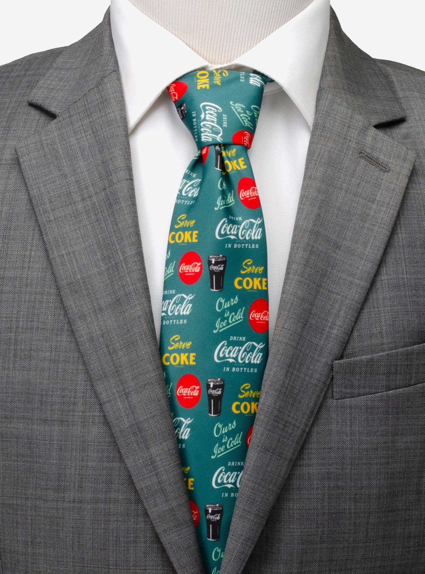 Coca-Cola Green Men's Tie, , hi-res