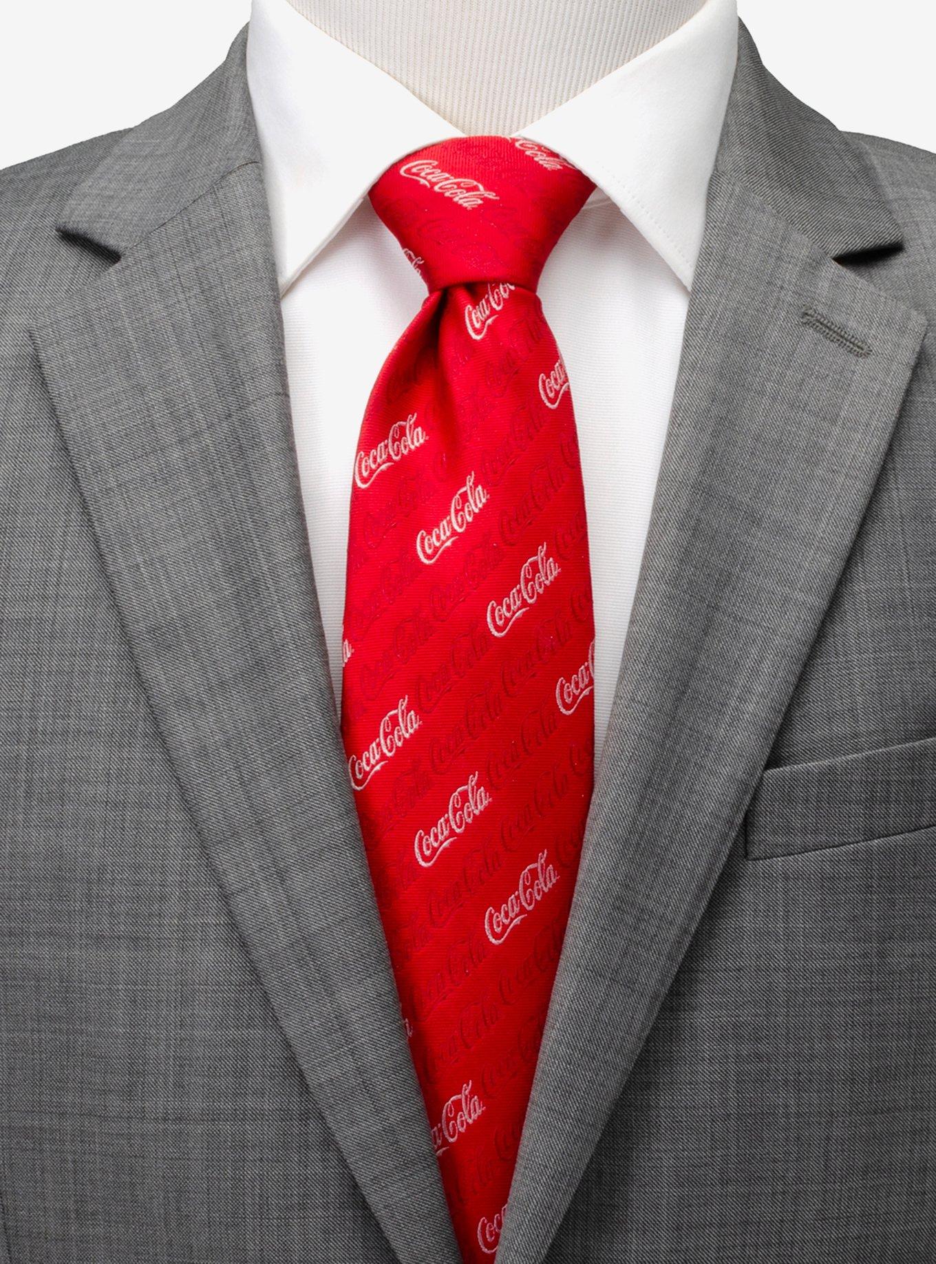 Coca-Cola Logo Red Men's Tie, , hi-res