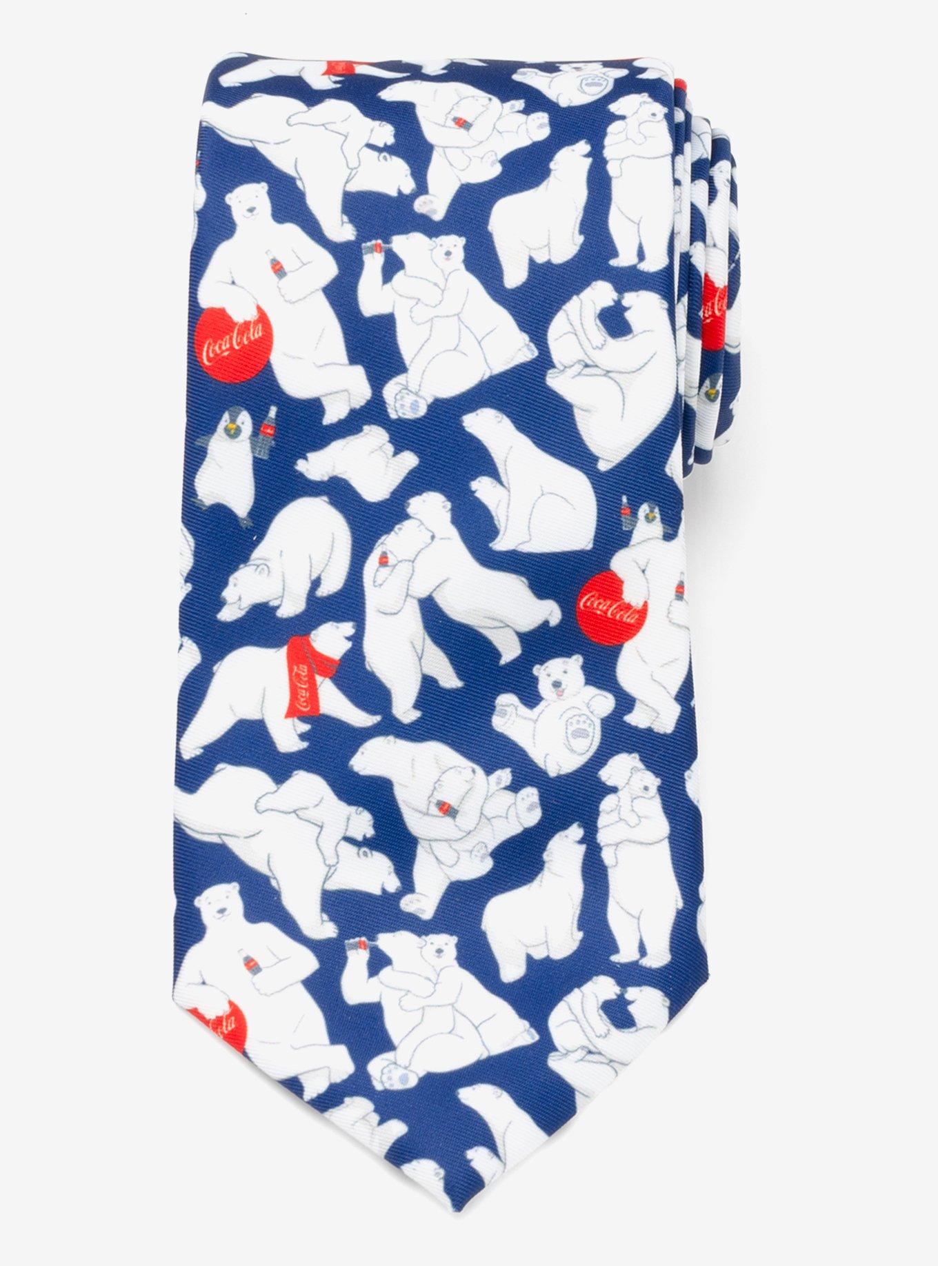 Coca-Cola Polar Bear Navy Blue Men's Tie, , alternate