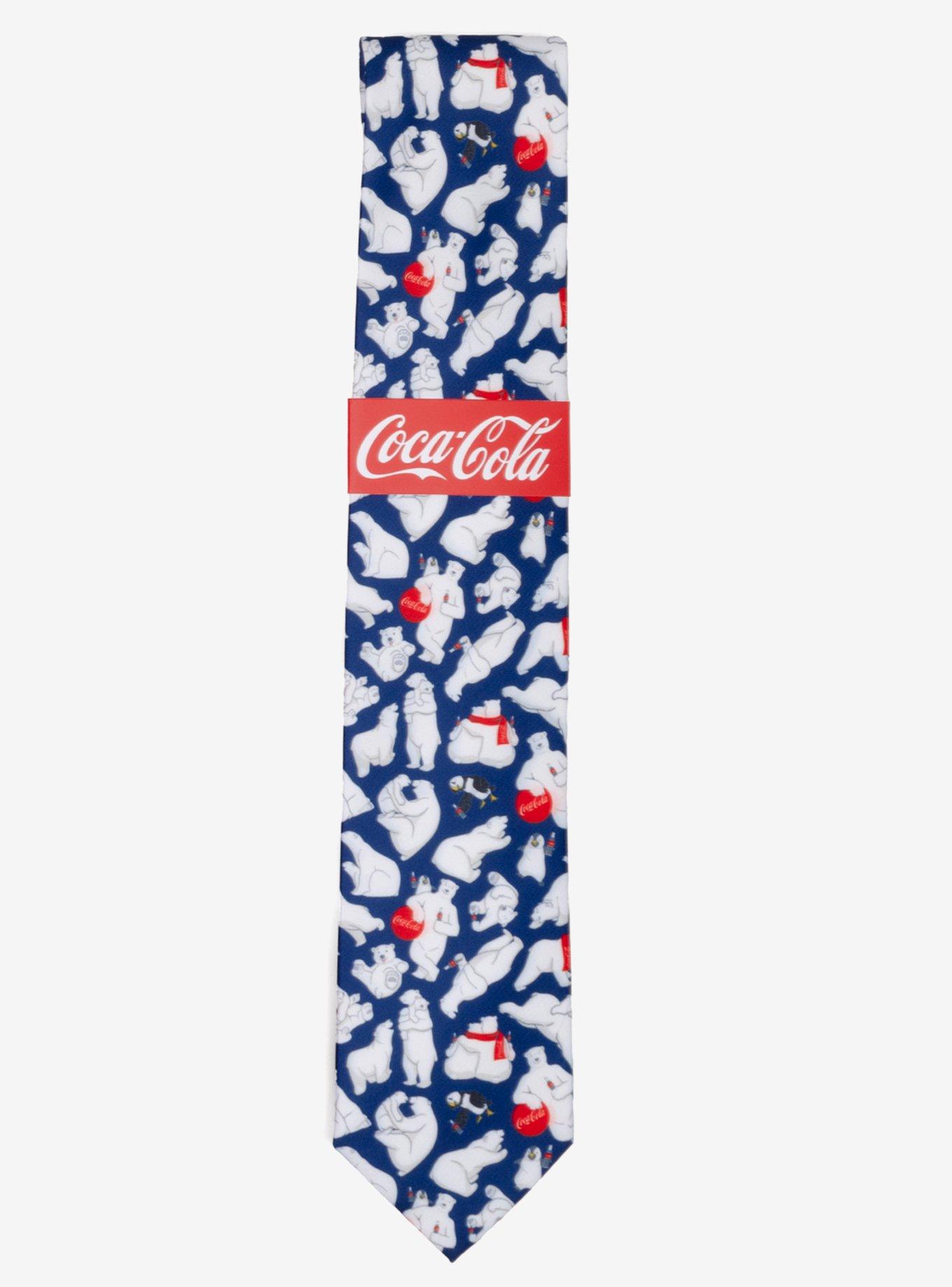 Coca-Cola Polar Bear Navy Blue Men's Tie, , alternate
