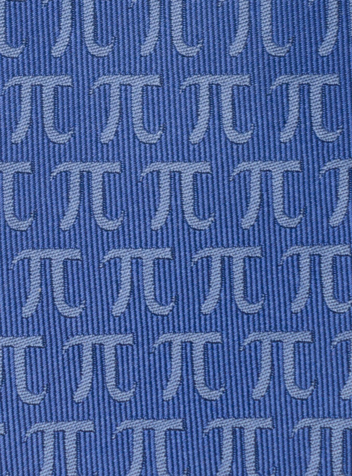Pi Mathematics Symbol Blue Men's Tie, , alternate