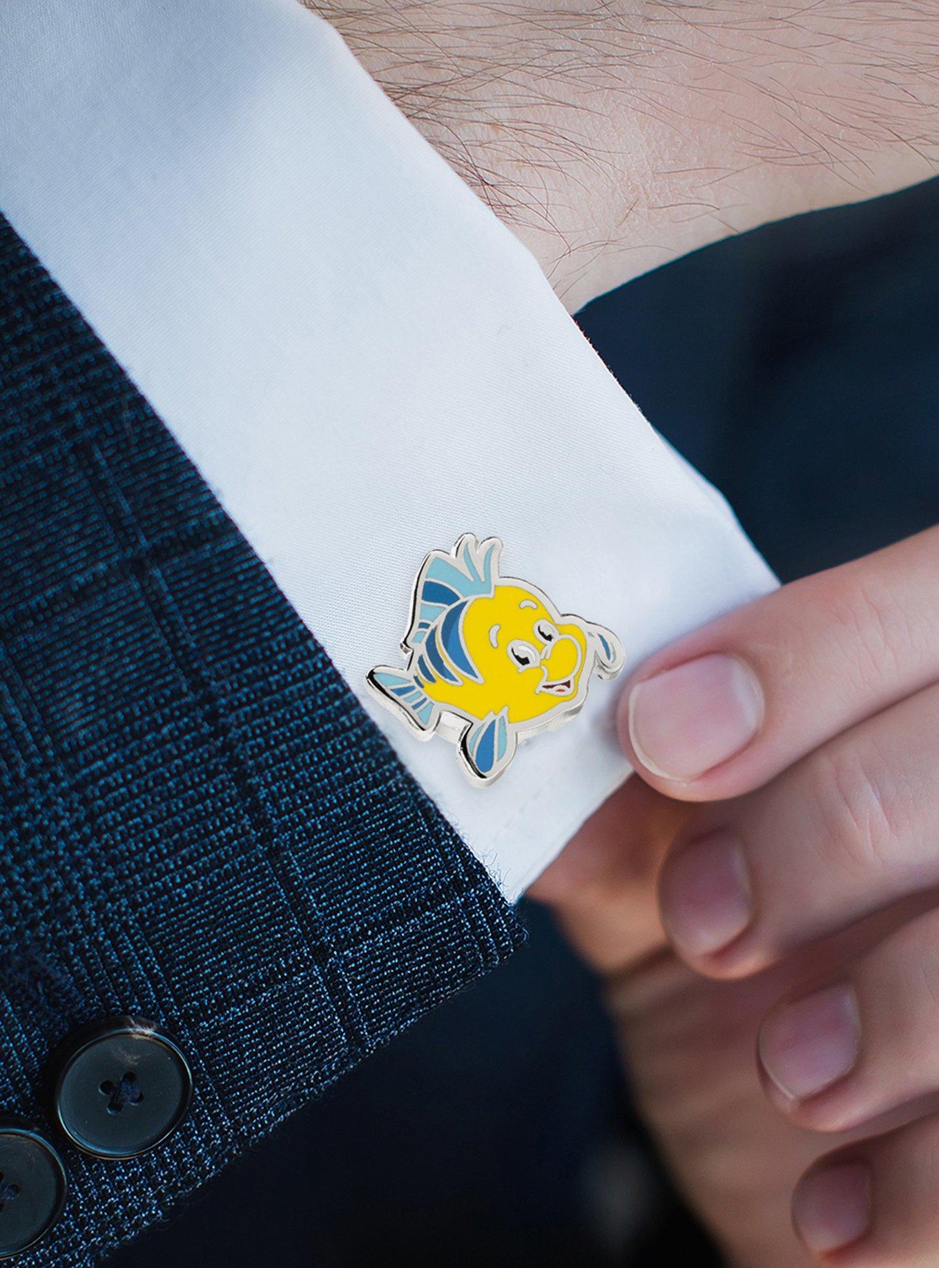 Disney The Little Mermaid Flounder & Sebastian Cufflinks, , hi-res
