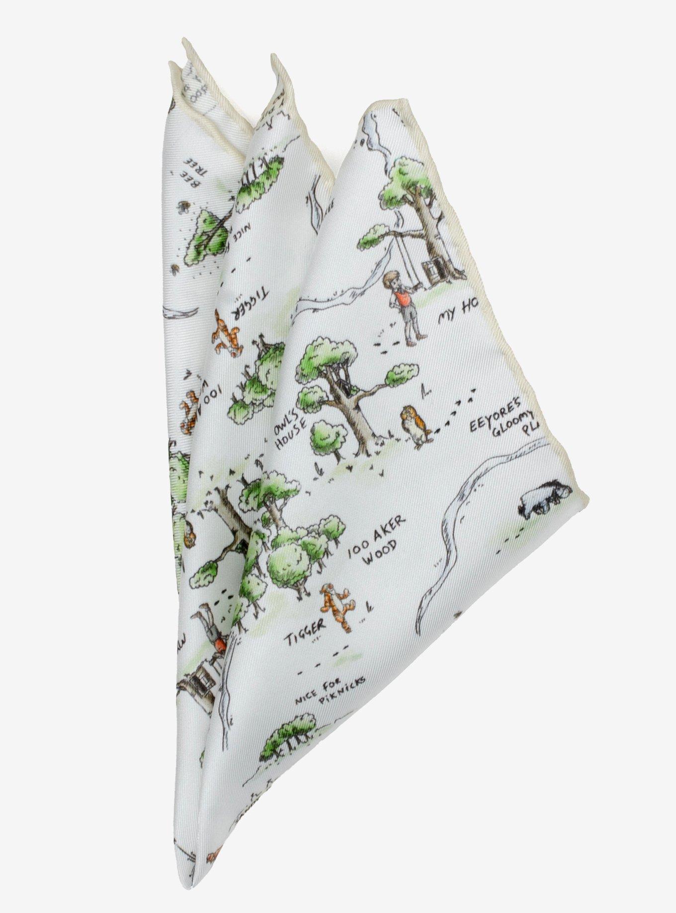 Disney Winnie The Pooh Map Pocket Square