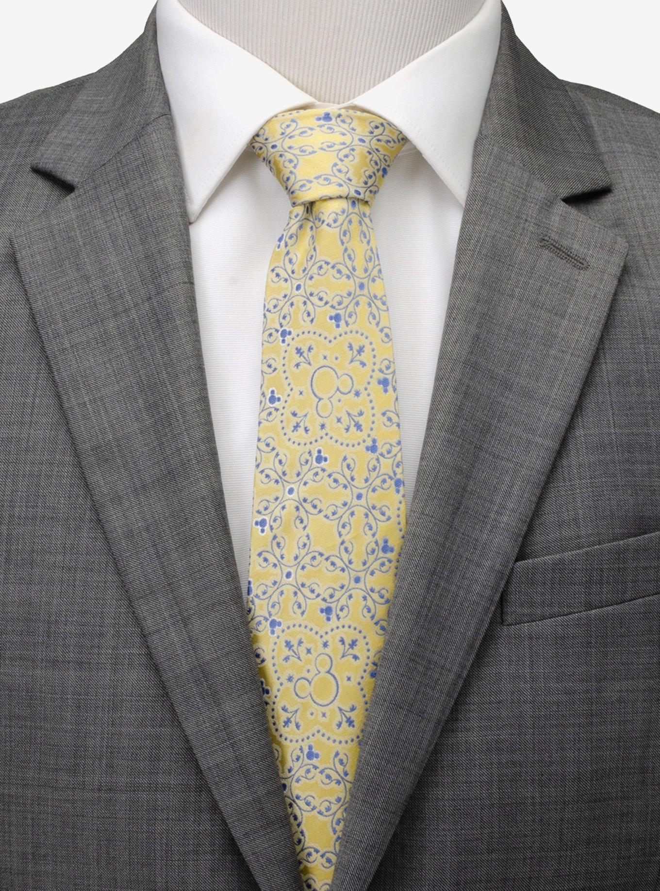 Disney Mickey Mouse Yellow Multi Men's Tie, , hi-res