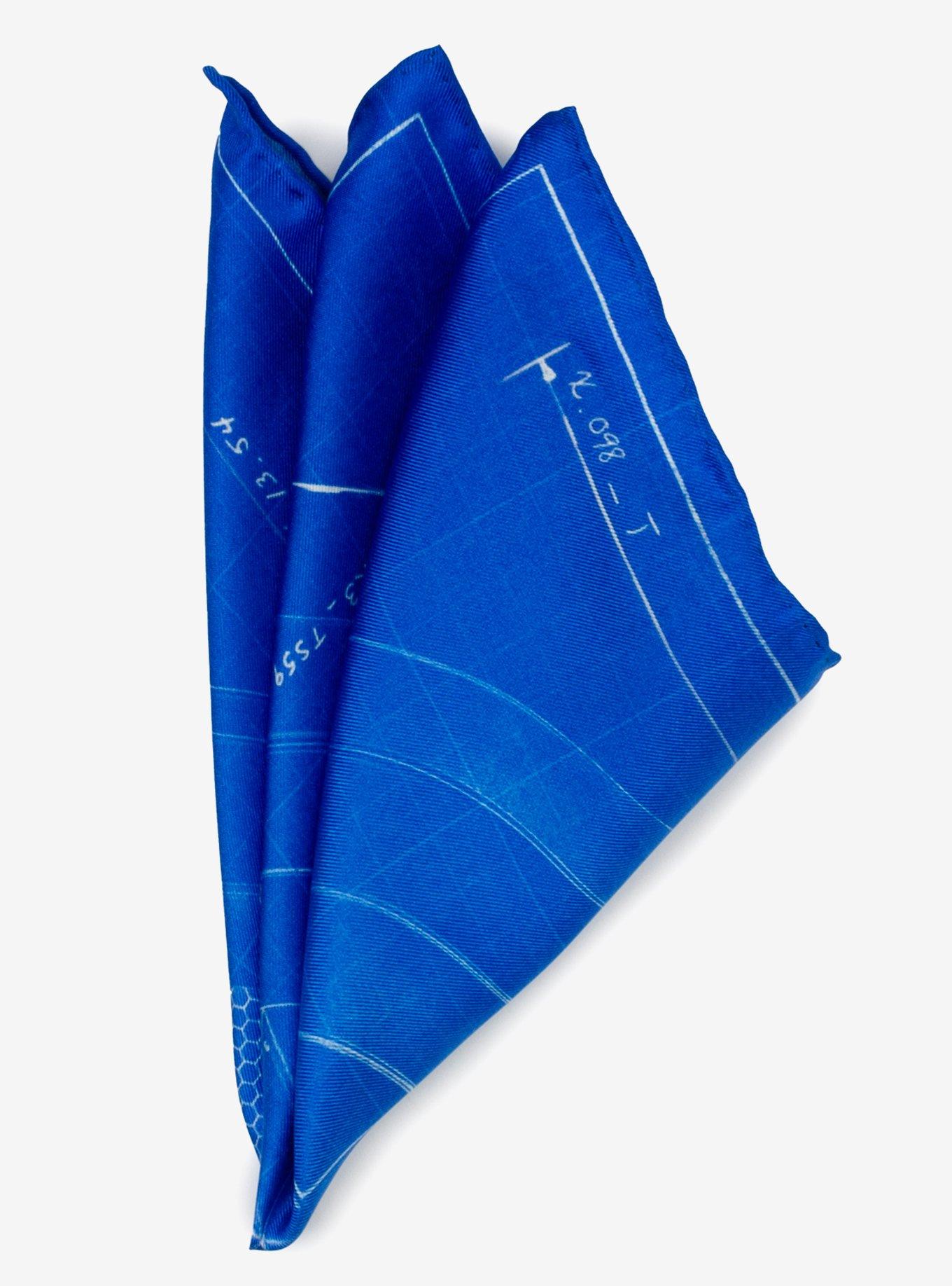 Marvel Captain America Shield Blueprint Pocket Square, , alternate