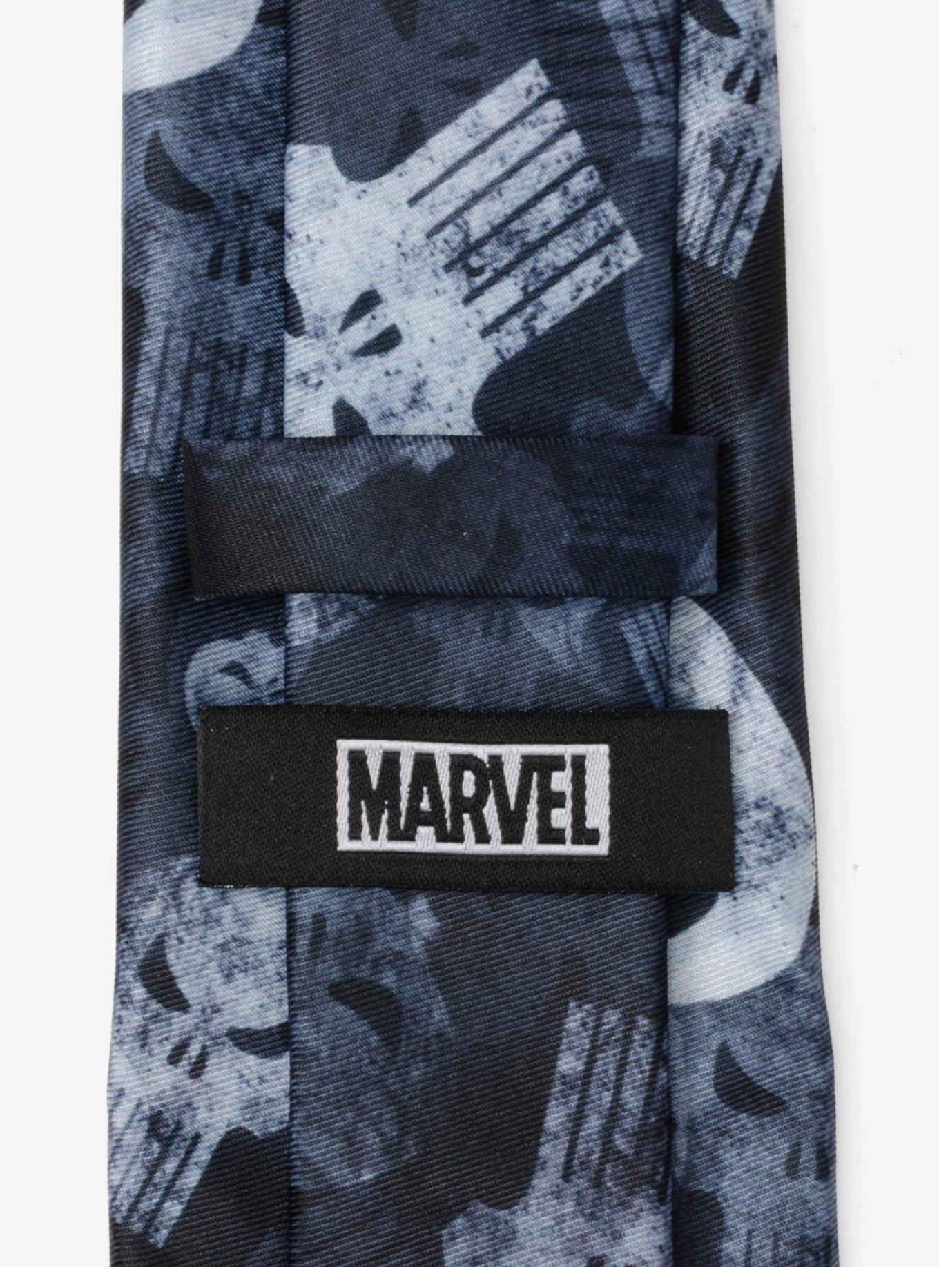 Marvel Punisher Dark Teal Men's Tie, , alternate