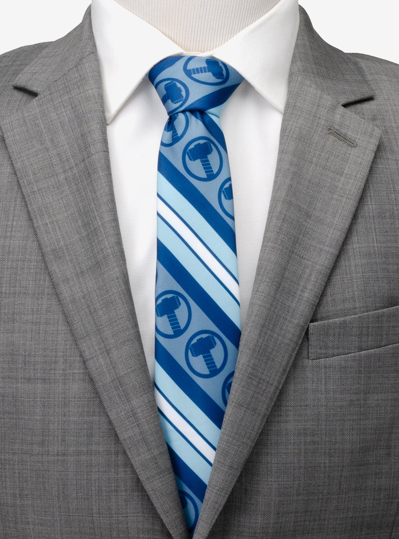Marvel Thor Blue Striped Men's Tie