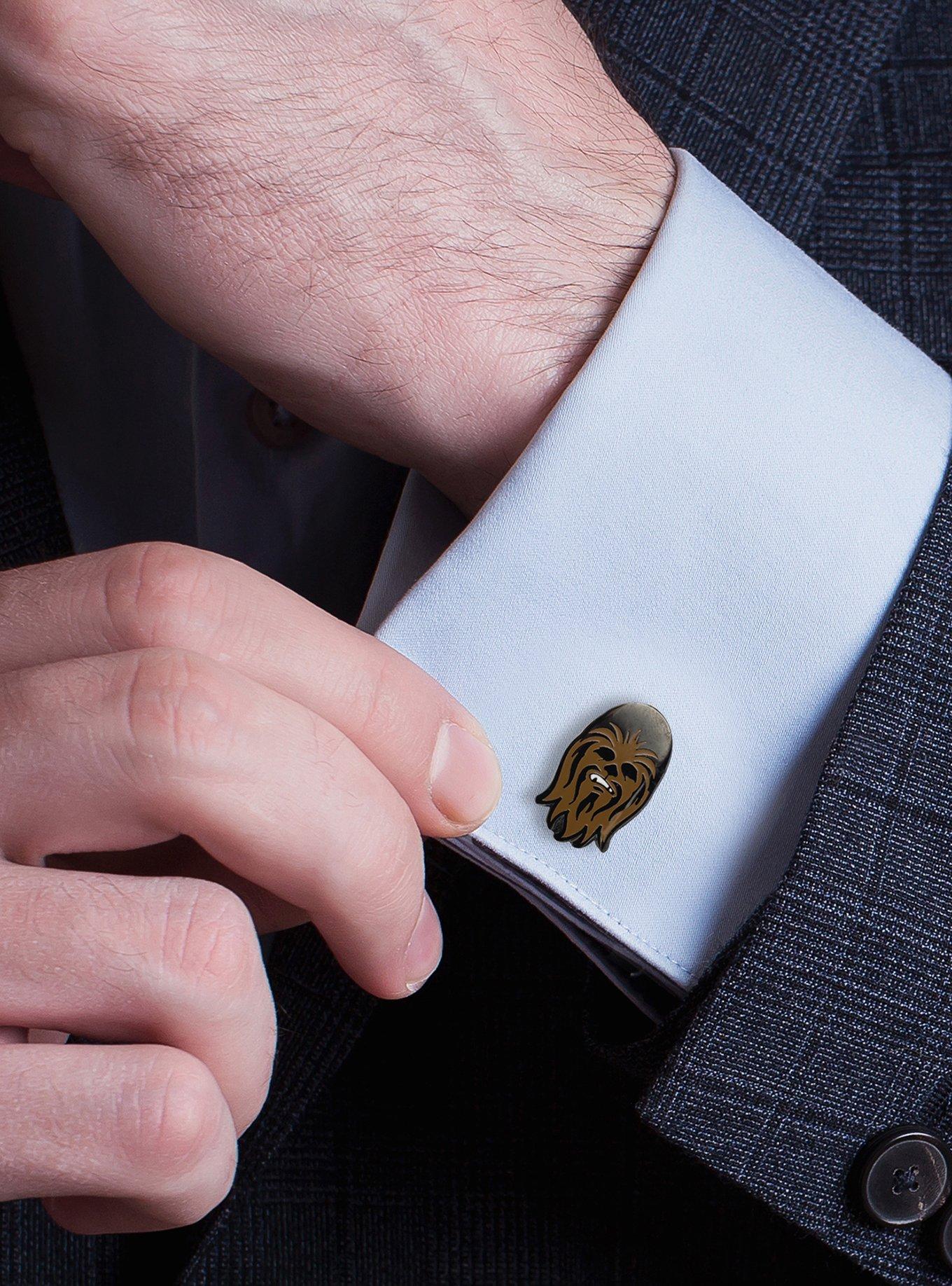 Star Wars Chewbacca Gunmetal Cufflinks, , alternate