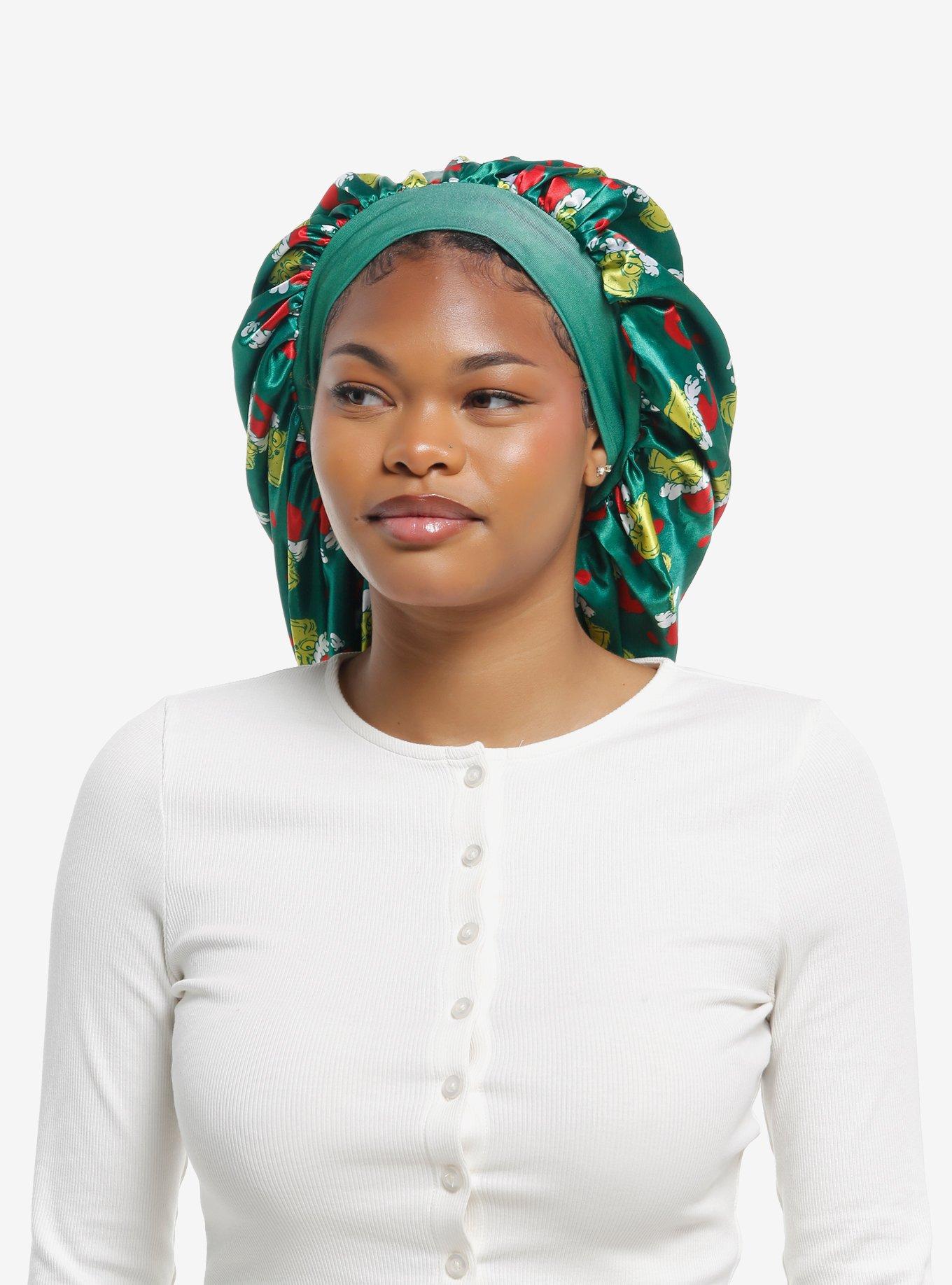 Dr. Seuss How The Grinch Stole Christmas Allover Print Satin Bonnet, , hi-res