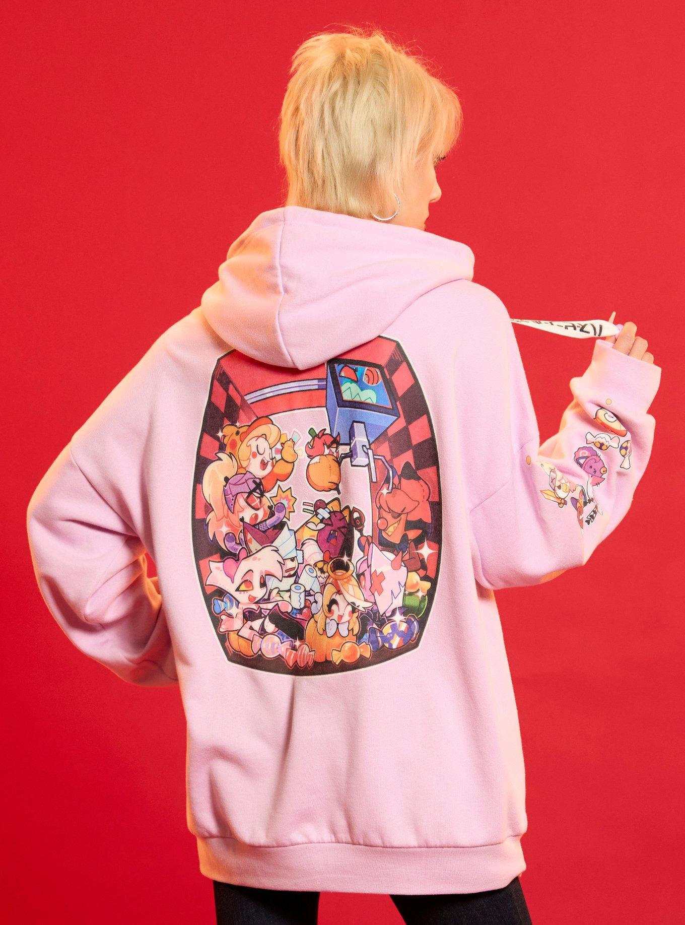 Hazbin Hotel The Vees Arcade Oversized Hoodie, , hi-res
