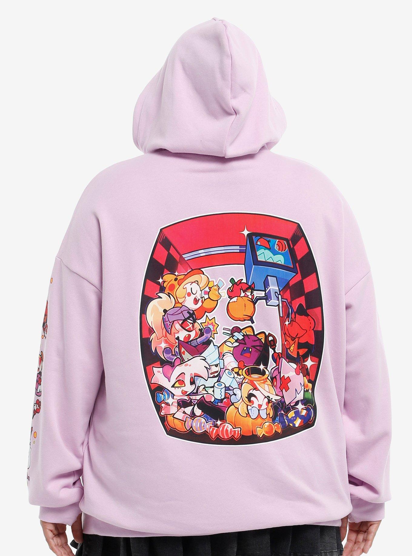 Hazbin Hotel The Vees Arcade Oversized Hoodie Plus Size, , hi-res