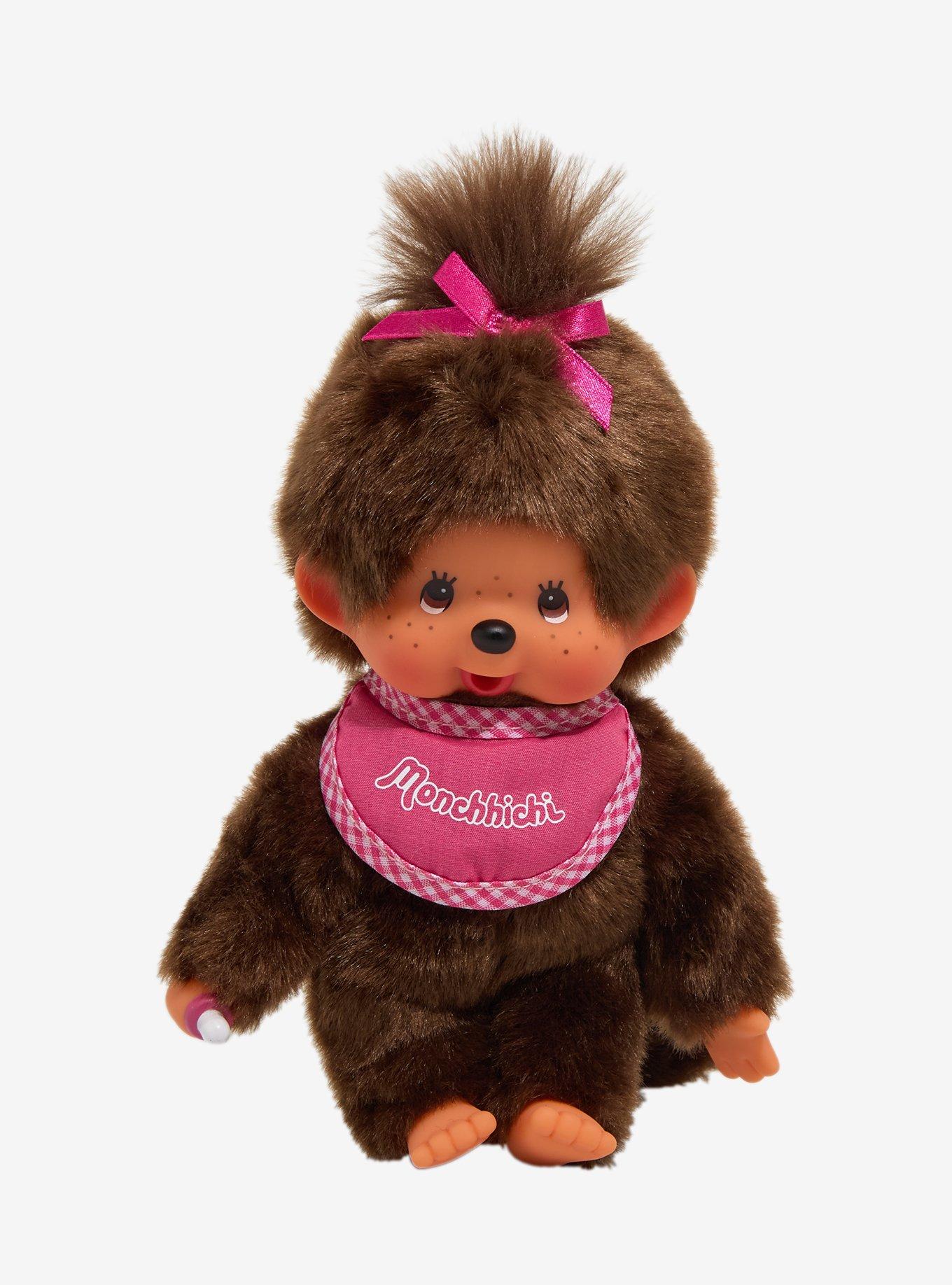 Monchhichi Pink Girl 8 Inch Plush