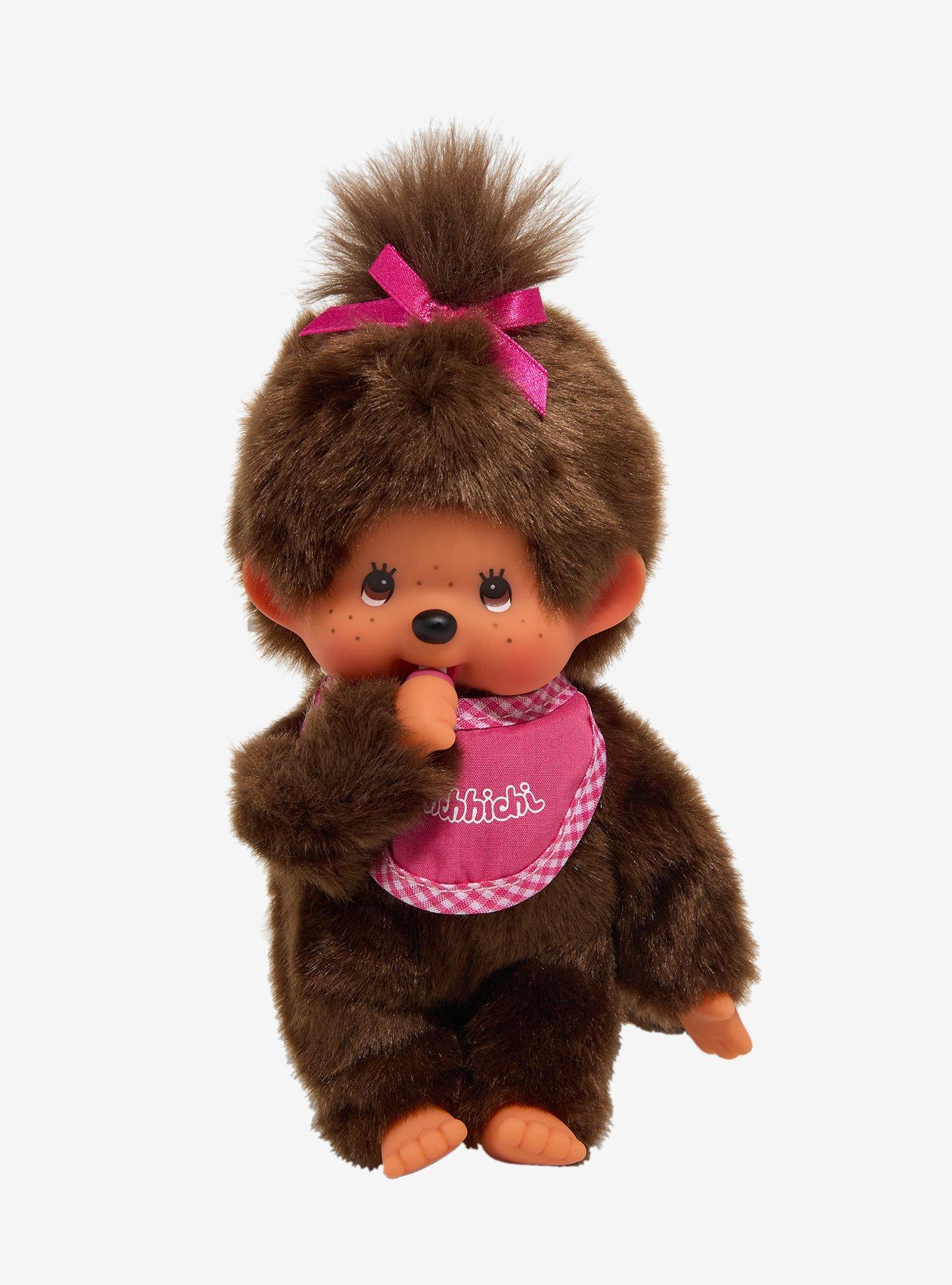 Monchhichi Pink Girl 8 Inch Plush