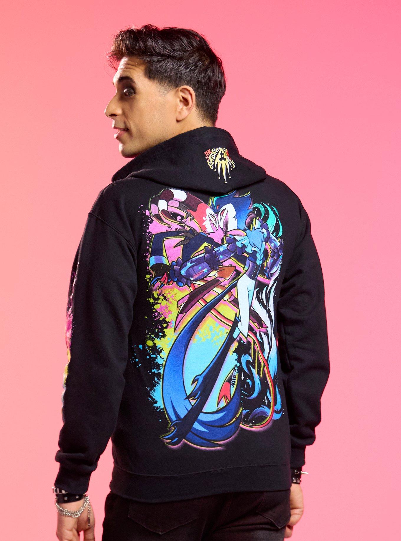 Helluva Boss Stolas & Blitz Pride Hoodie Hot Topic Exclusive, , hi-res