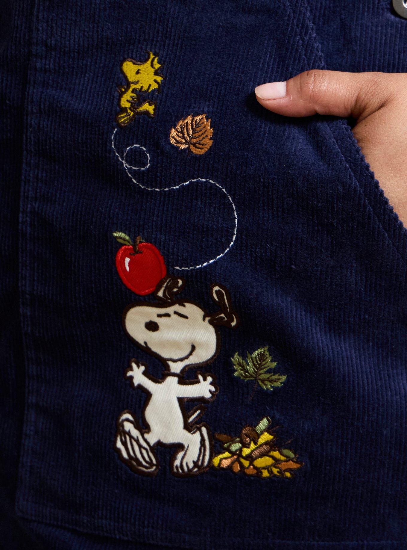 Peanuts Snoopy Fall Corduroy Overall Dress Plus Size, MULTI, alternate