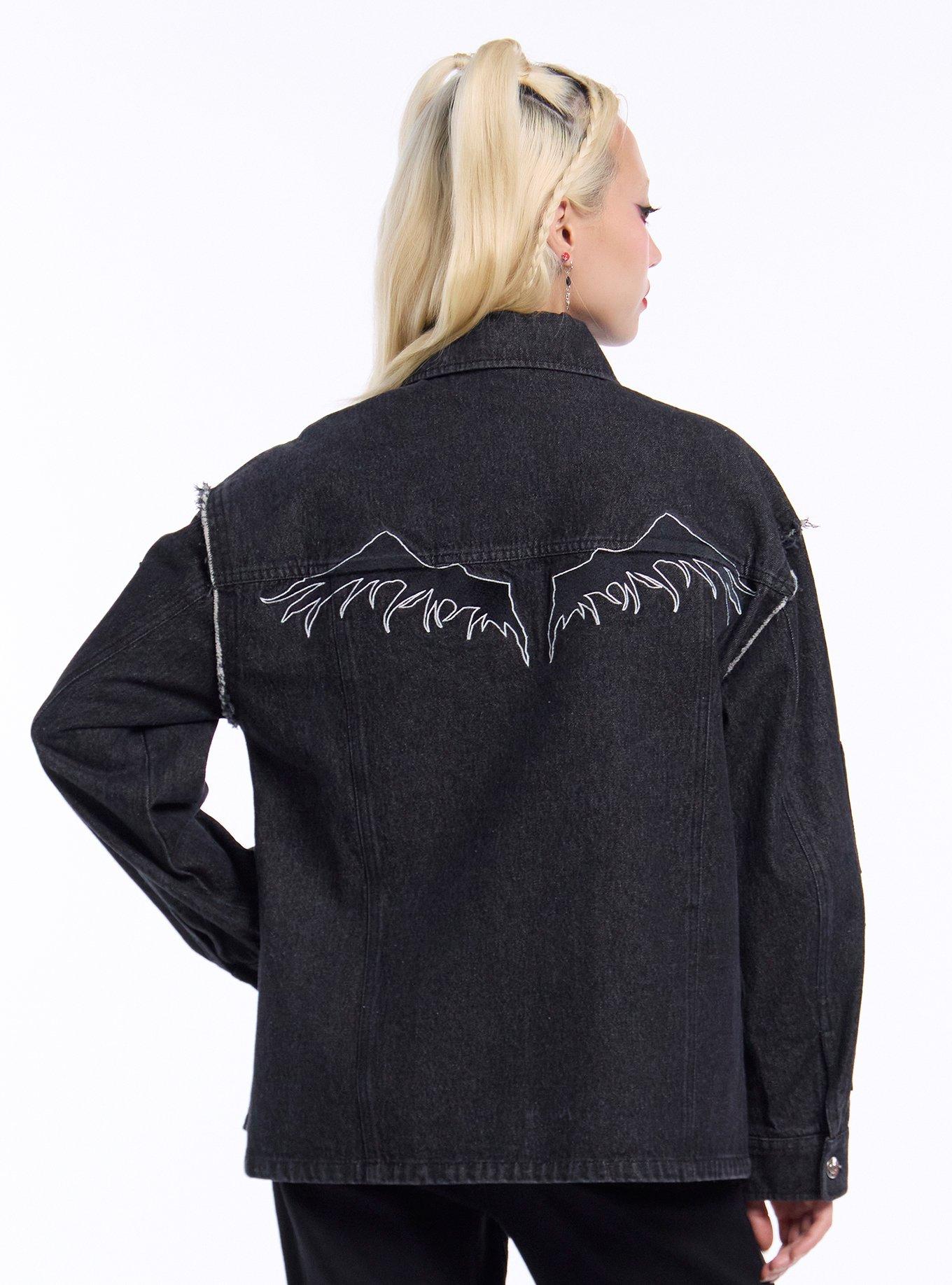 Death Note Patches Cargo Girls Denim Jacket, , hi-res