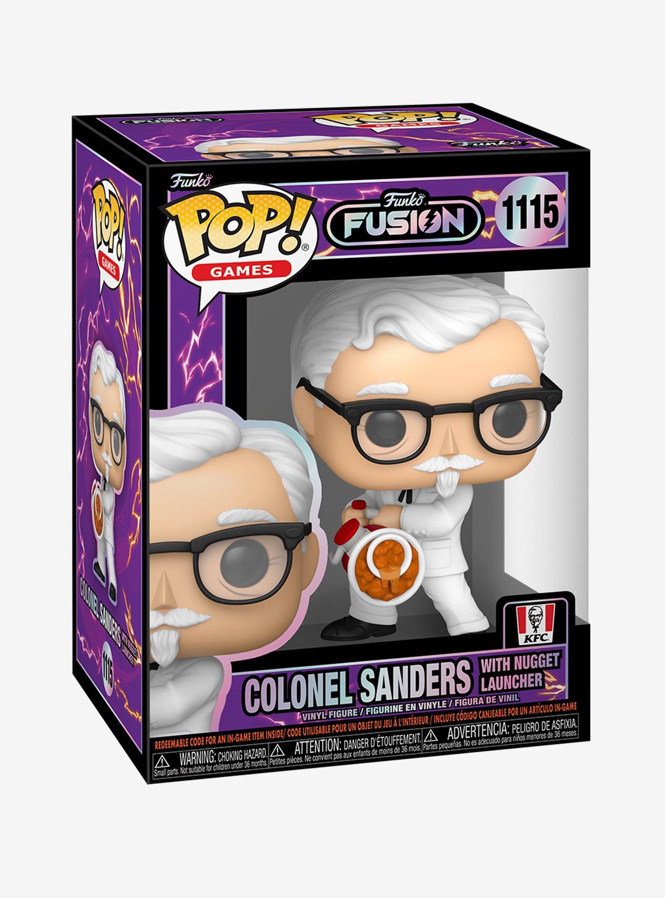 Funko Fusion Pop! Games Colonel Sanders With Nugget Launcher Vinyl Figure, , alternate