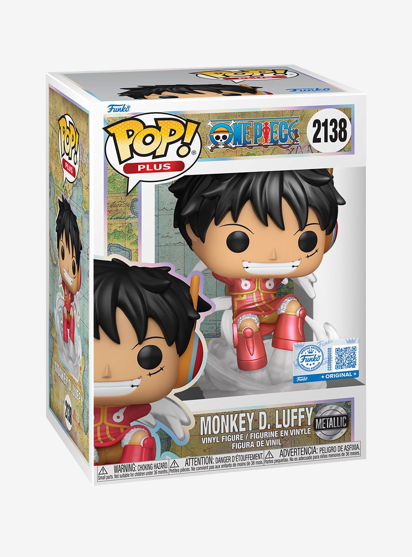 Funko One Piece Pop! Plus Monkey D. Luffy (Metallic) Vinyl Figure, , hi-res