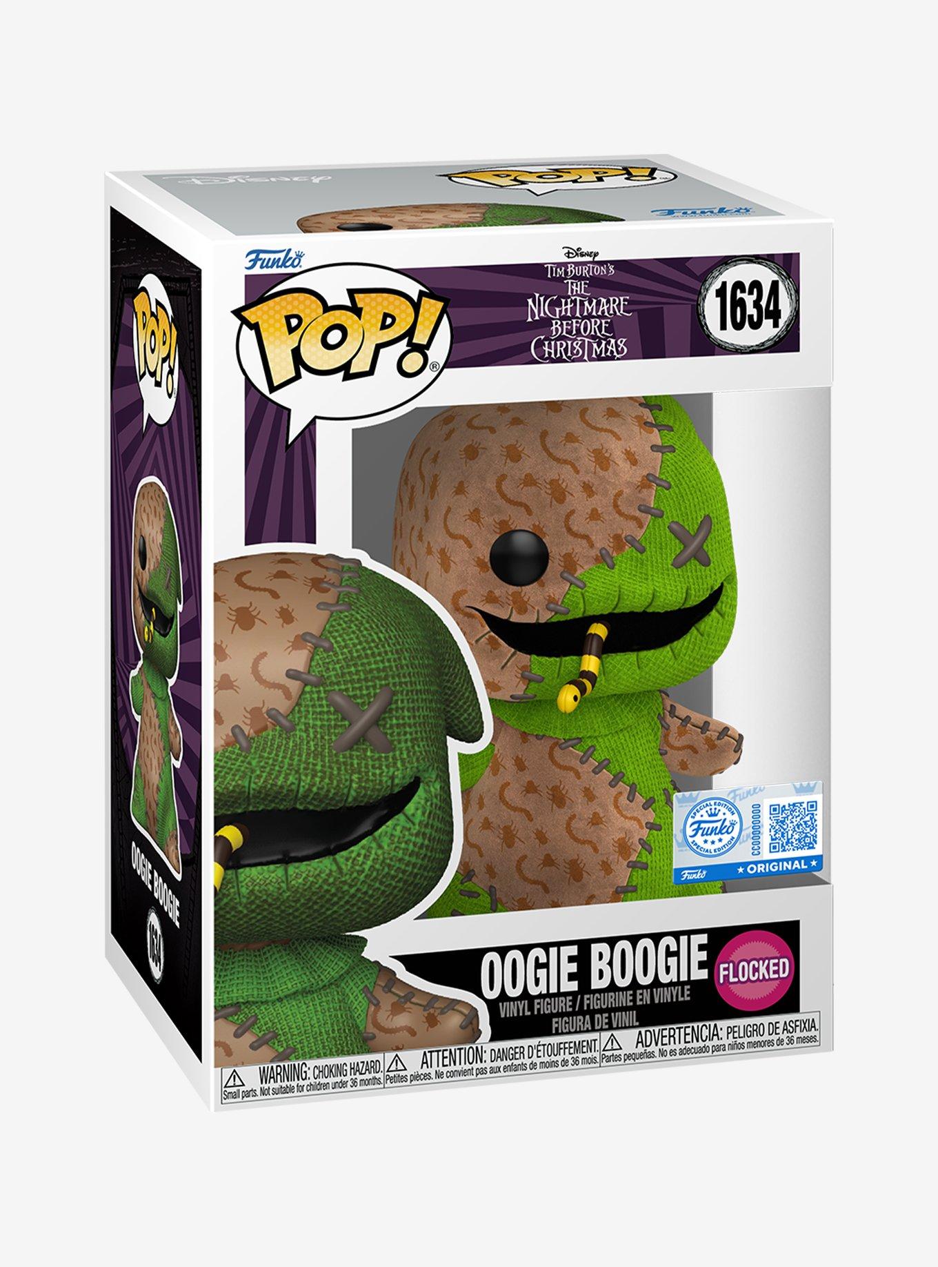 Funko The Nightmare Before Christmas Pop! Oogie Boogie (Flocked) Patchwork Vinyl Figure Hot Topic Exclusive, , hi-res