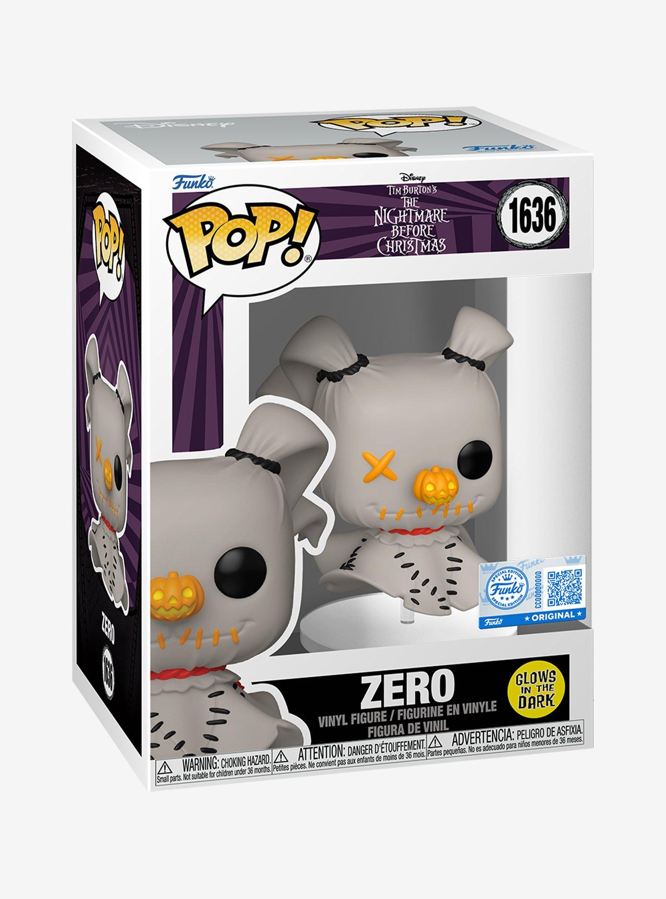 Funko The Nightmare Before Christmas Pop! Zero (Glow-In-The-Dark) Patchwork Vinyl Figure Hot Topic Exclusive, , alternate