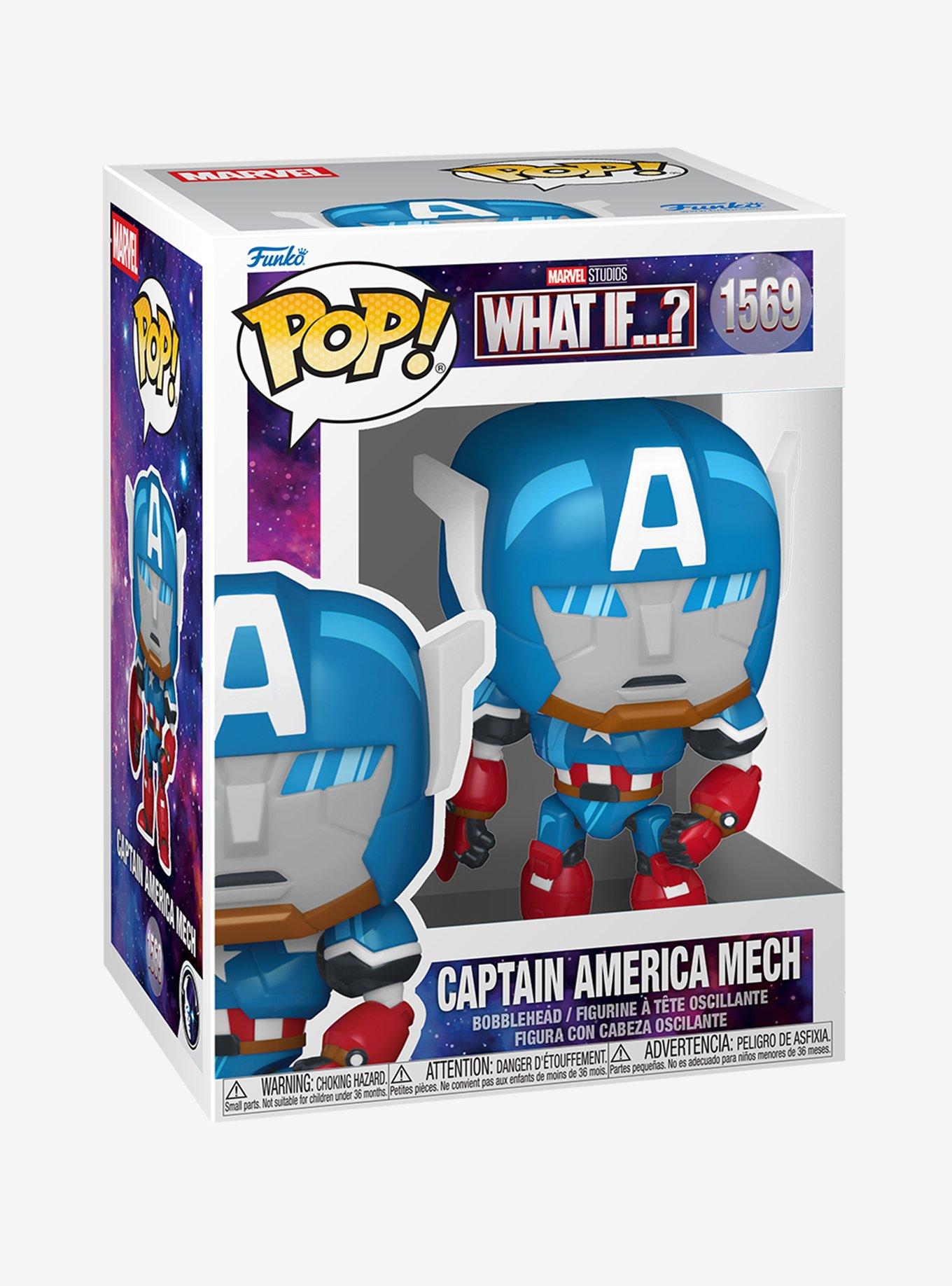 Funko Marvel What If...? Pop! Captain America Mech Vinyl Bobble-Head, , hi-res